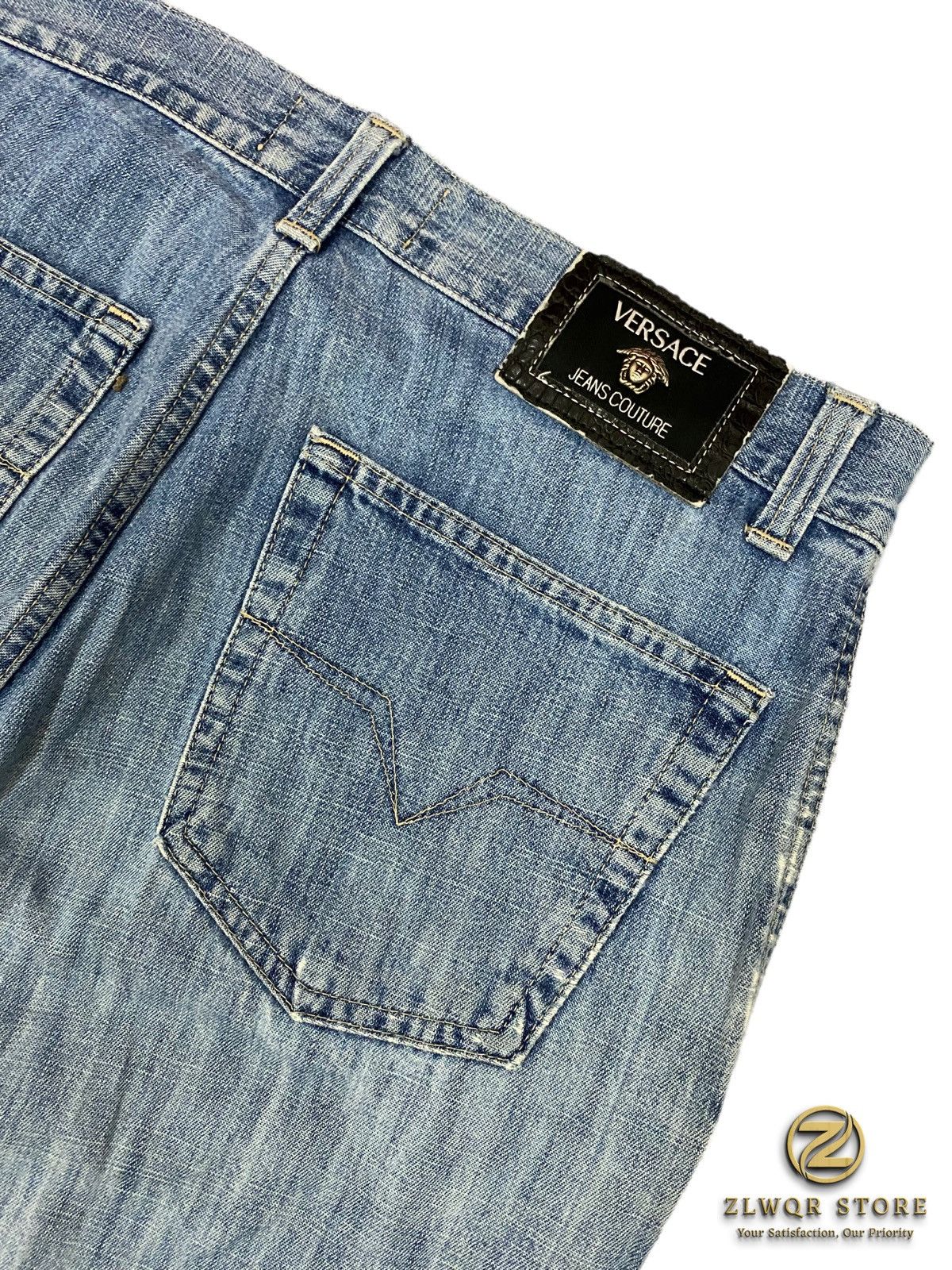 Seditionaries × Versace × Versace Jeans Couture Versace vintage ripped baggy soft pant Size US 33 - 5 Thumbnail