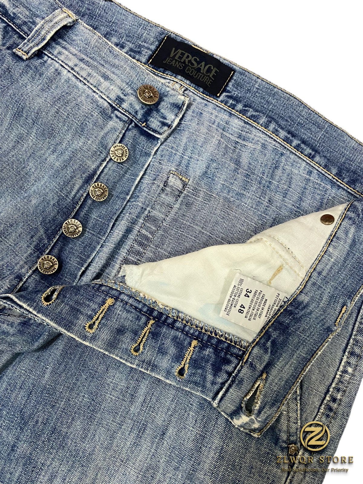 Seditionaries × Versace × Versace Jeans Couture Versace vintage ripped baggy soft pant Size US 33 - 3 Thumbnail