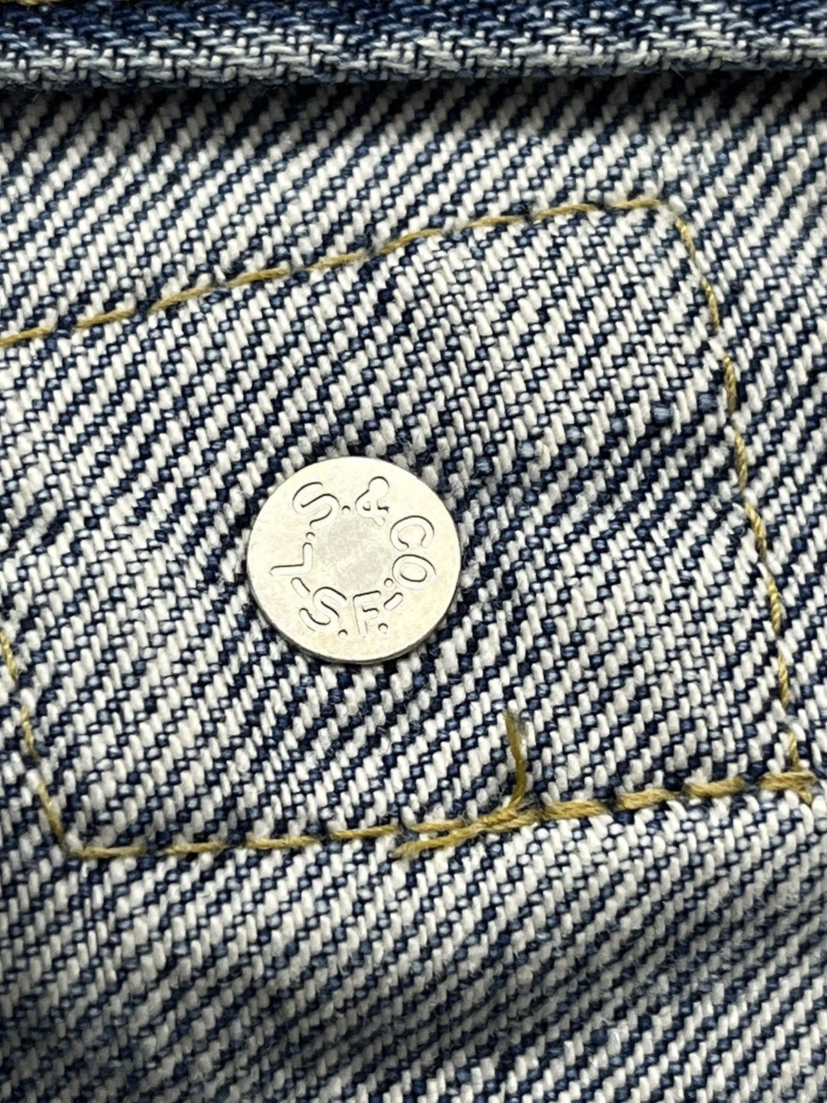 Levi's Vintage Clothing Vintage LEVI’S 701xx Big E Buckle Back Selvedge Denim Japan Size US 27 - 13 Thumbnail