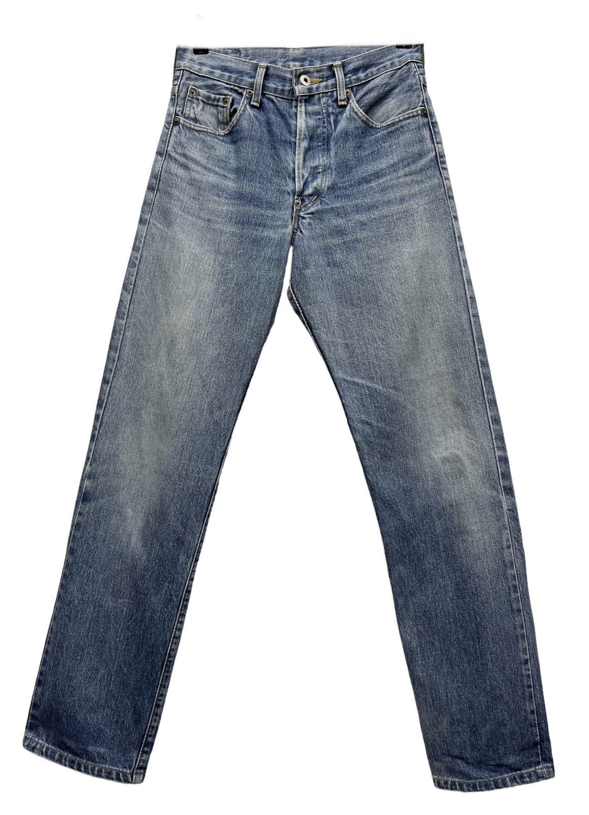 Levi's Vintage Clothing Vintage LEVI’S 701xx Big E Buckle Back Selvedge Denim Japan Size US 27 - 2 Thumbnail