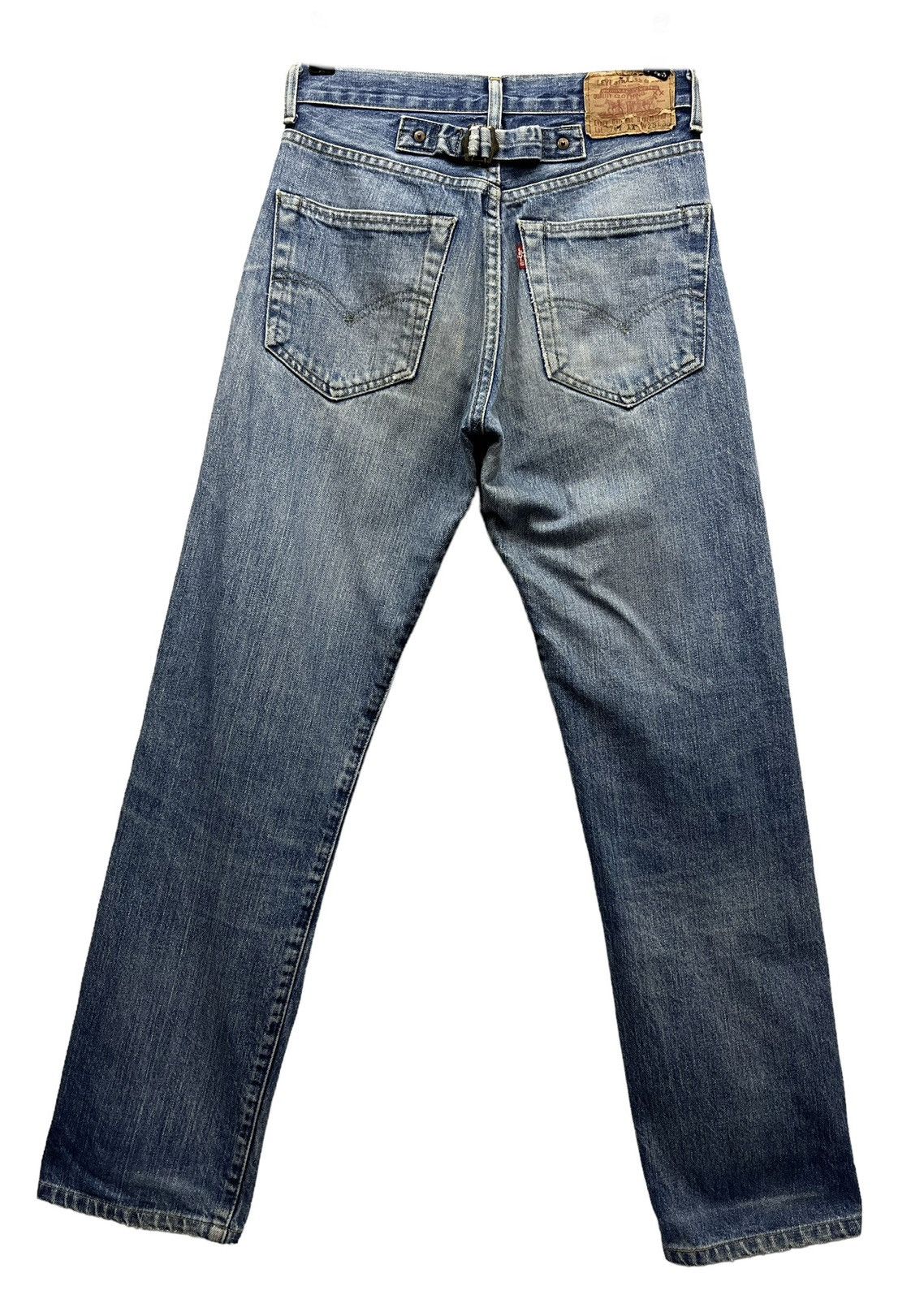 Levi's Vintage Clothing Vintage LEVI’S 701xx Big E Buckle Back Selvedge Denim Japan Size US 27 - 3 Thumbnail