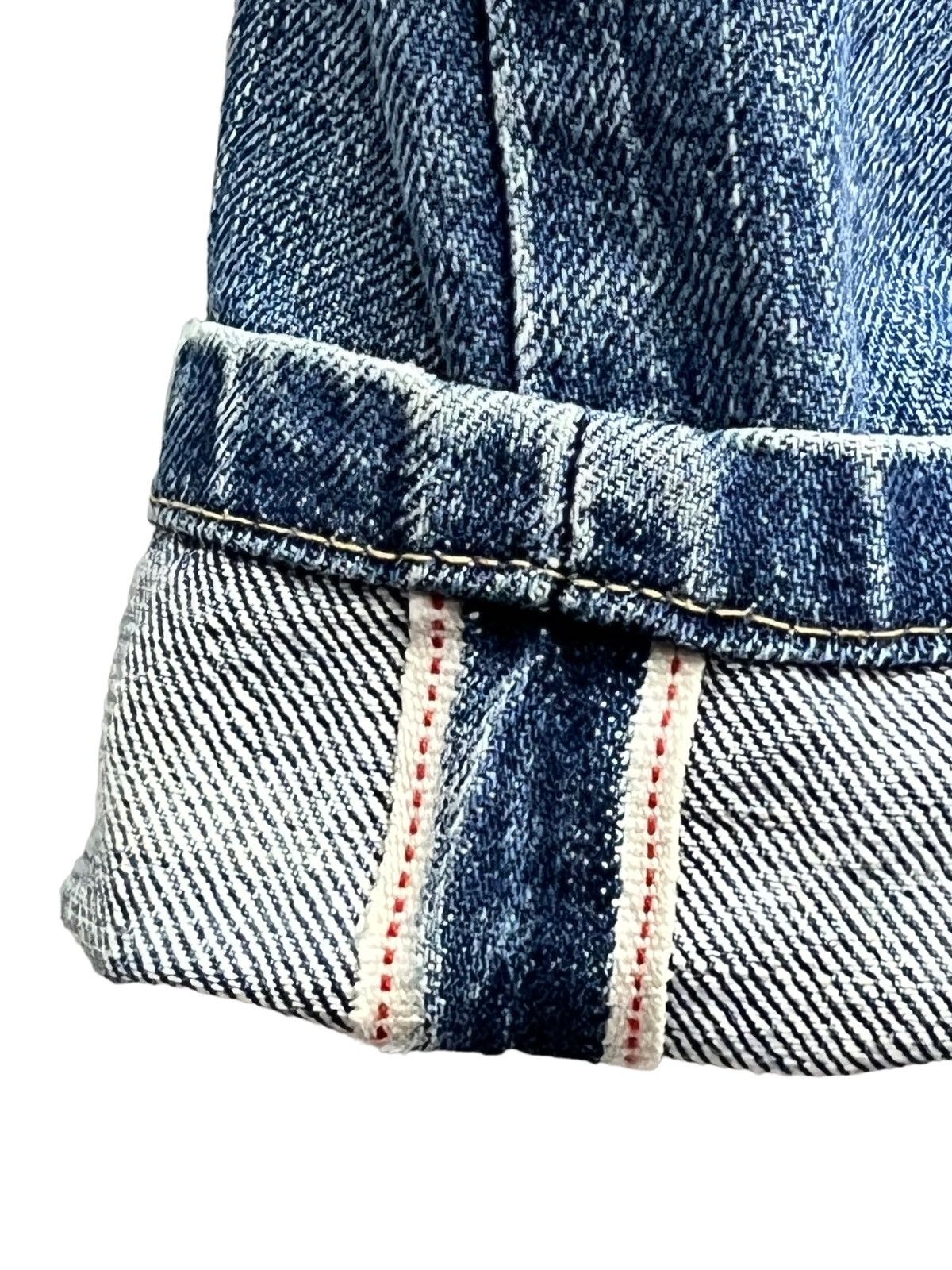 Levi's Vintage Clothing Vintage LEVI’S 701xx Big E Buckle Back Selvedge Denim Japan Size US 27 - 14 Thumbnail