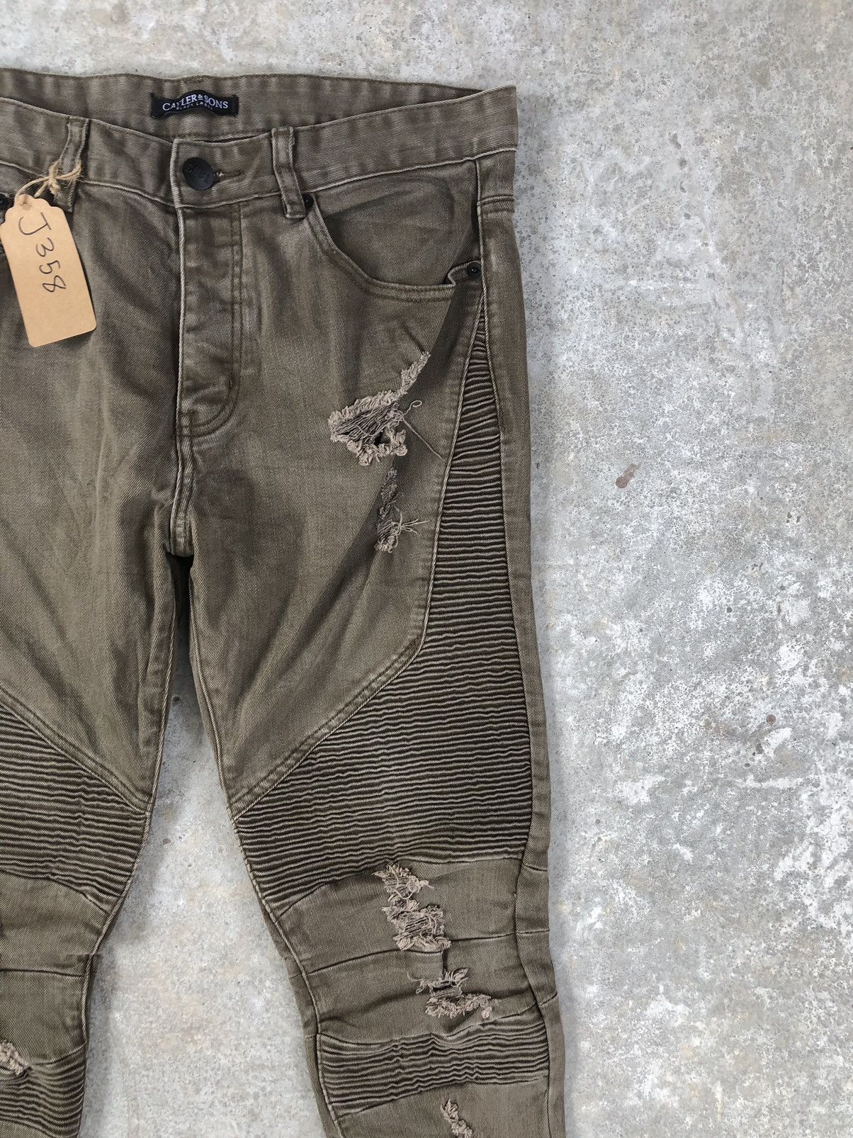 Who Decides War Japanese CSBL Distressed Jeans Biker Jeans Size US 33 - 6 Thumbnail
