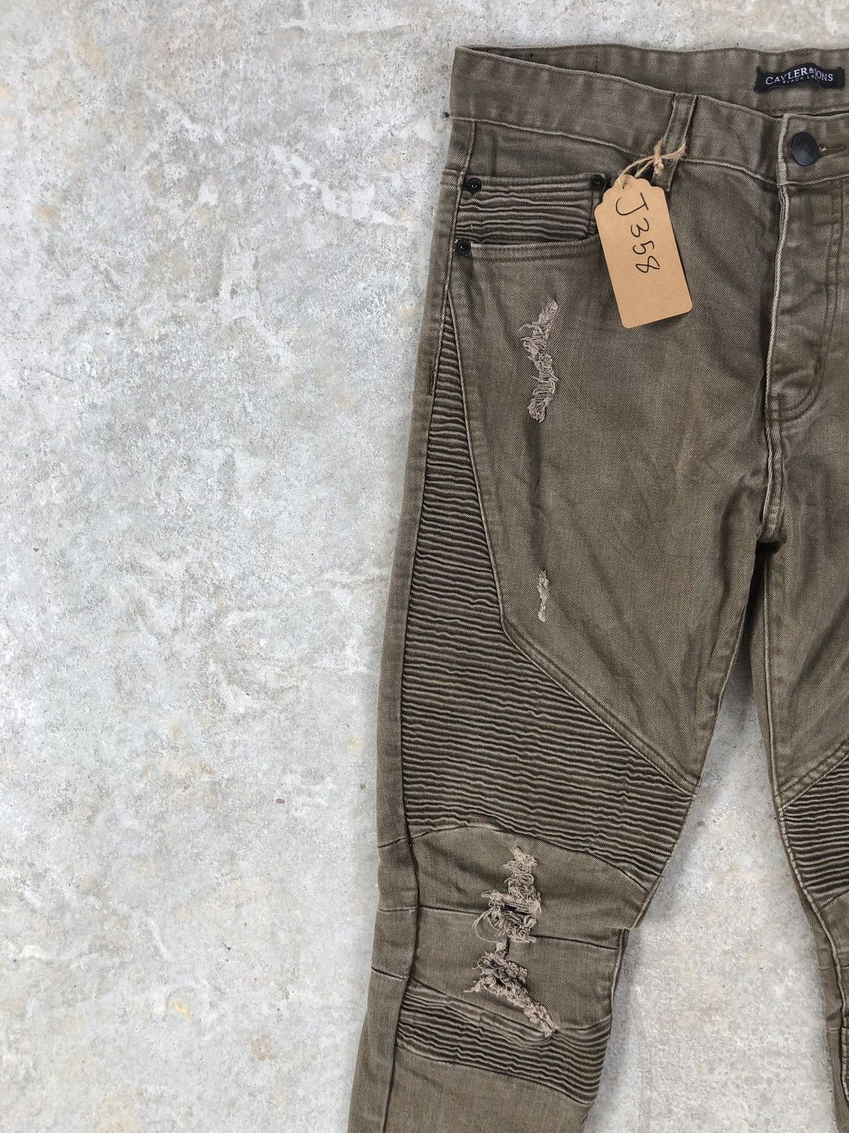 Who Decides War Japanese CSBL Distressed Jeans Biker Jeans Size US 33 - 7 Thumbnail