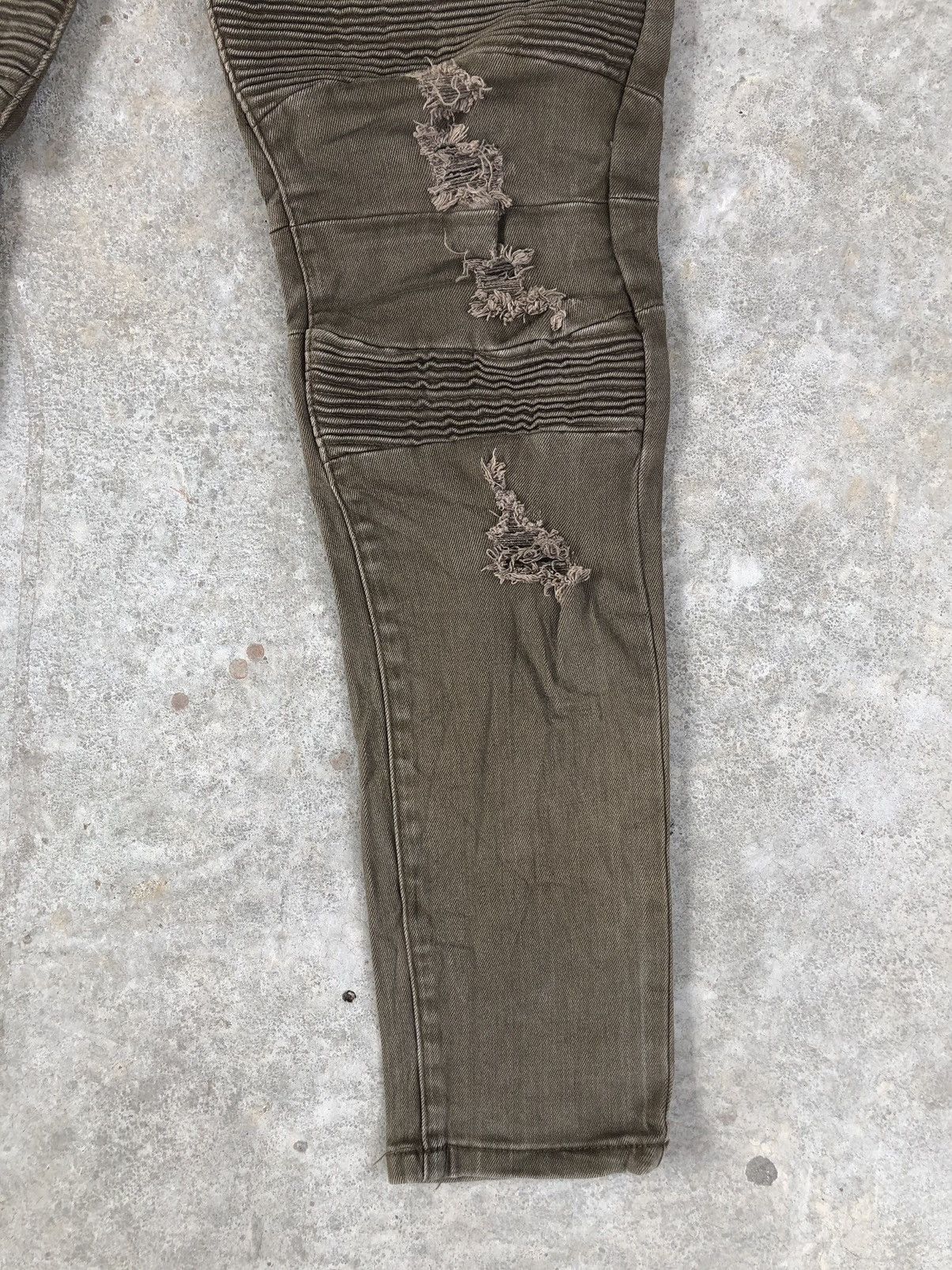 Who Decides War Japanese CSBL Distressed Jeans Biker Jeans Size US 33 - 5 Thumbnail