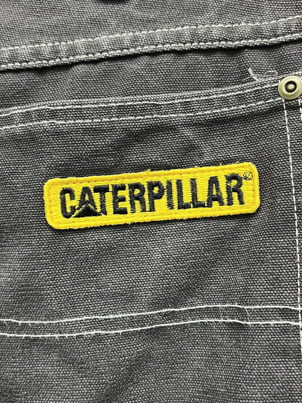 Caterpillar 70’s SCOVIL ZIPPER CATERPILLAR Double Knee Canvas Carpenter Size US 29 - 6 Thumbnail