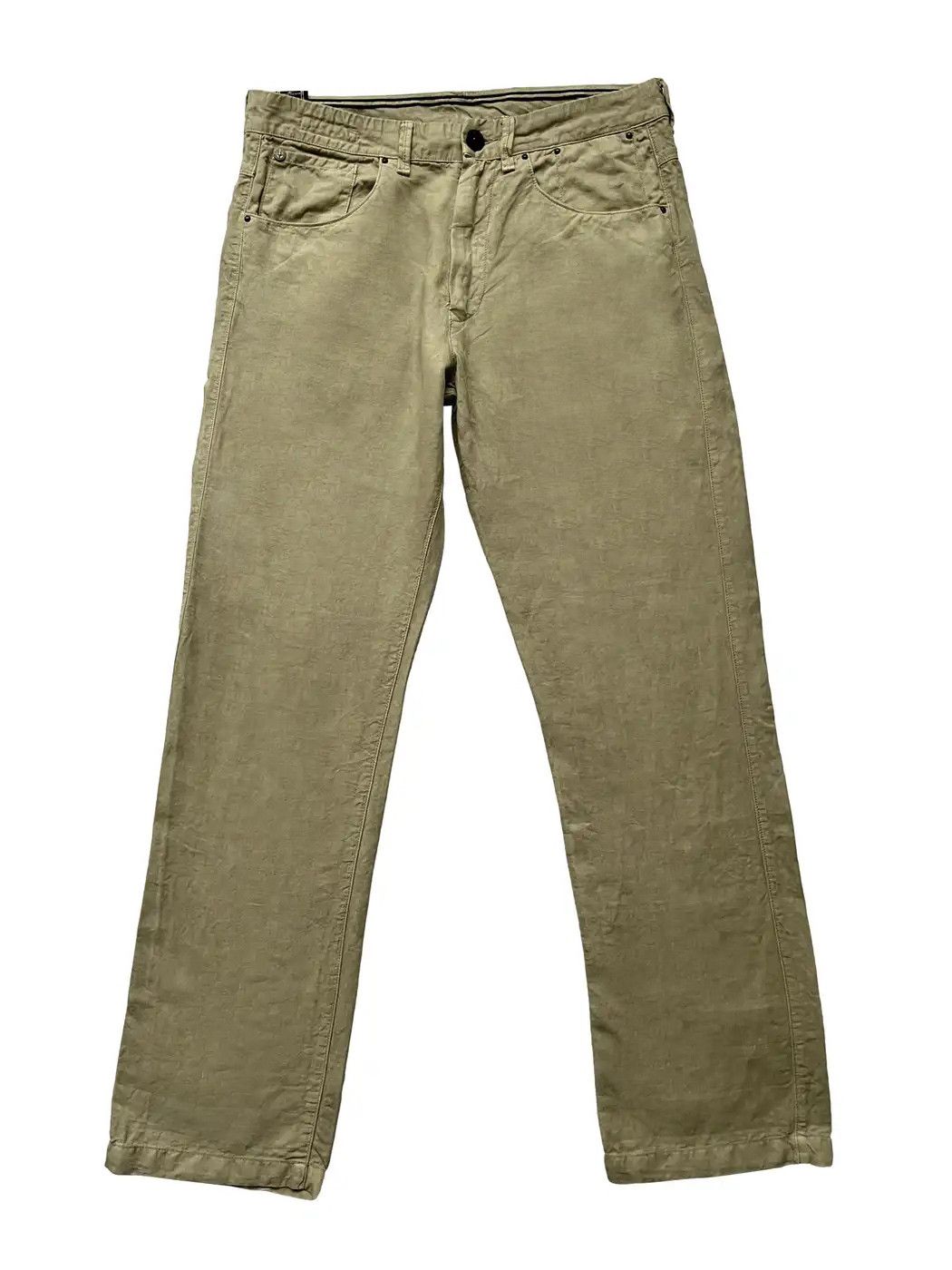 Stone Island ⚡️quick Sale⚡️stone Island Beige Linen Pants Trousers 