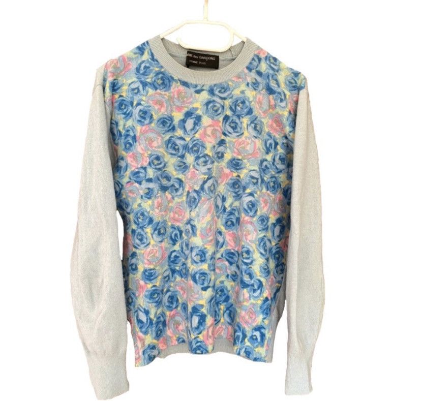 Comme des Garcons Homme Plus Comme des Garcons Homme plus 1988 Flower Sweater Size US S / EU 44-46 / 1 - 1 Thumbnail