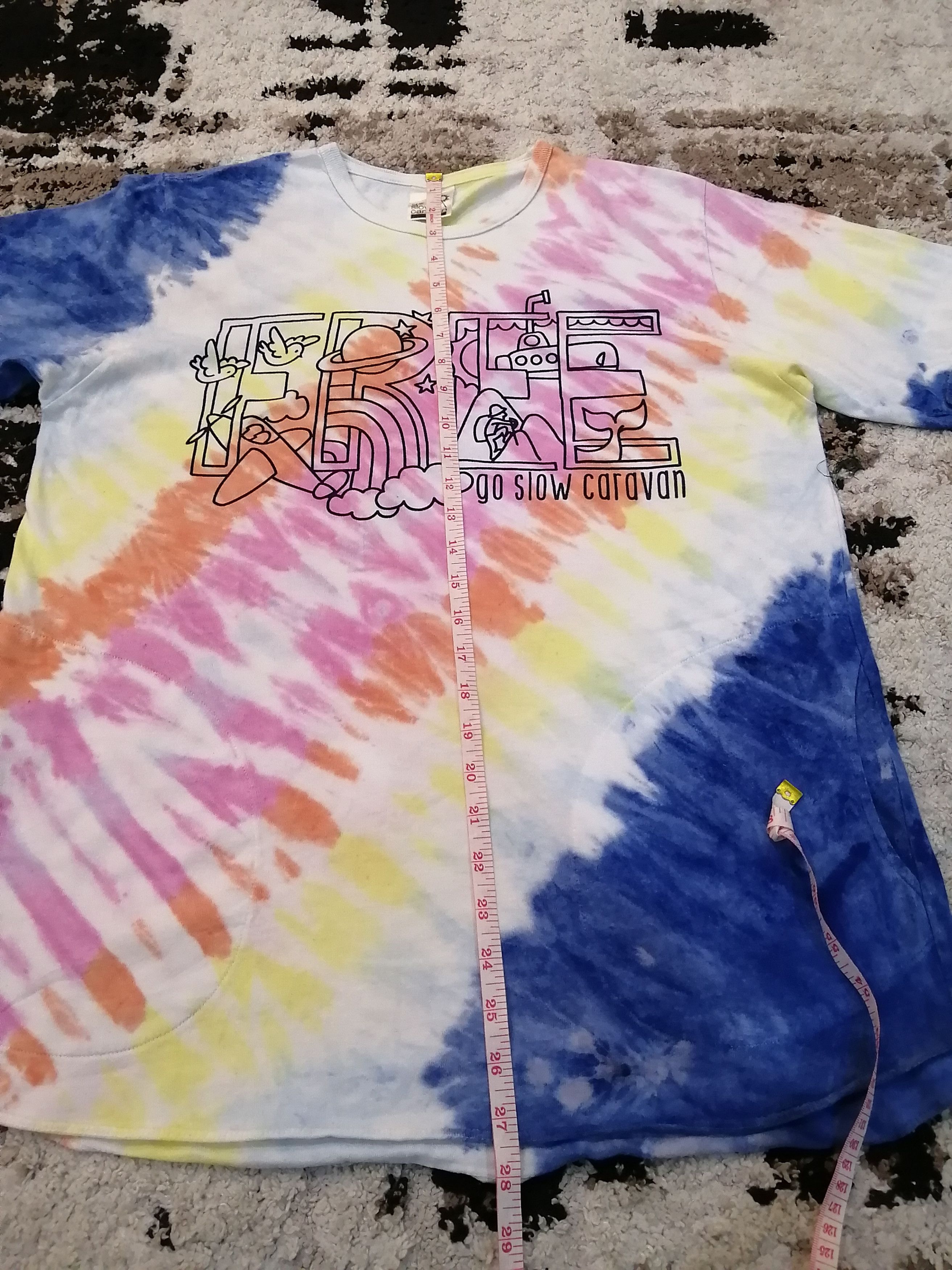 go slow caravan Go slow Caravan Tie Dye Tshirt Size US M / EU 48-50 / 2 - 8 Thumbnail