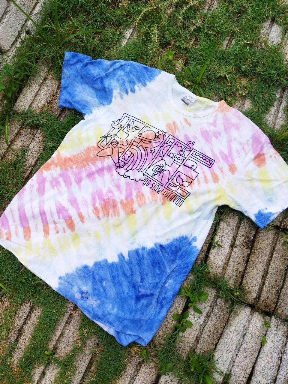 go slow caravan Go slow Caravan Tie Dye Tshirt Size US M / EU 48-50 / 2 - 2 Thumbnail