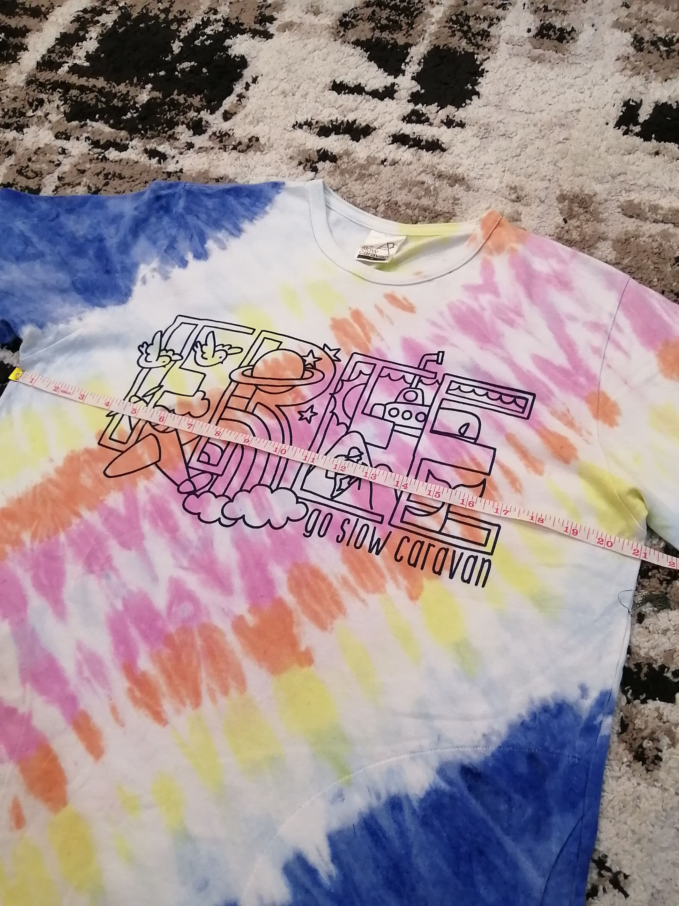 go slow caravan Go slow Caravan Tie Dye Tshirt Size US M / EU 48-50 / 2 - 9 Thumbnail