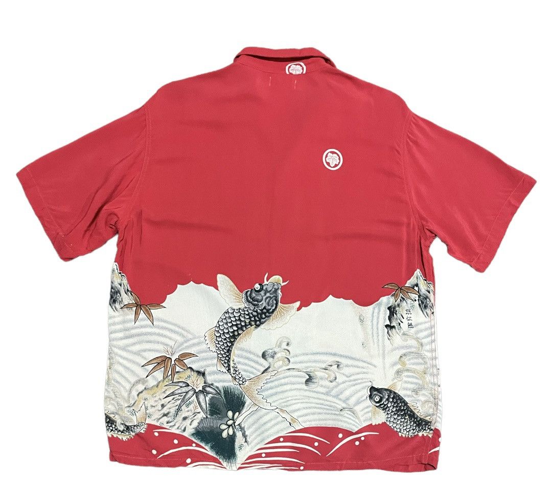 Denime 💥Denime Flying Sugoi Fish Japan Traditional Art Shirts Size US M / EU 48-50 / 2 - 6 Thumbnail