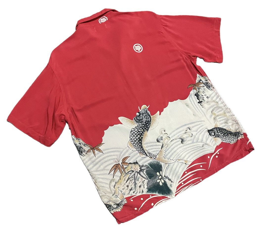 Denime 💥Denime Flying Sugoi Fish Japan Traditional Art Shirts Size US M / EU 48-50 / 2 - 7 Thumbnail