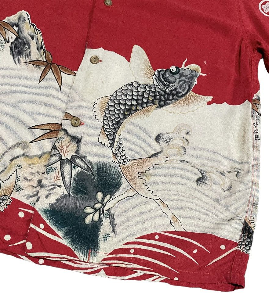 Denime 💥Denime Flying Sugoi Fish Japan Traditional Art Shirts Size US M / EU 48-50 / 2 - 5 Thumbnail