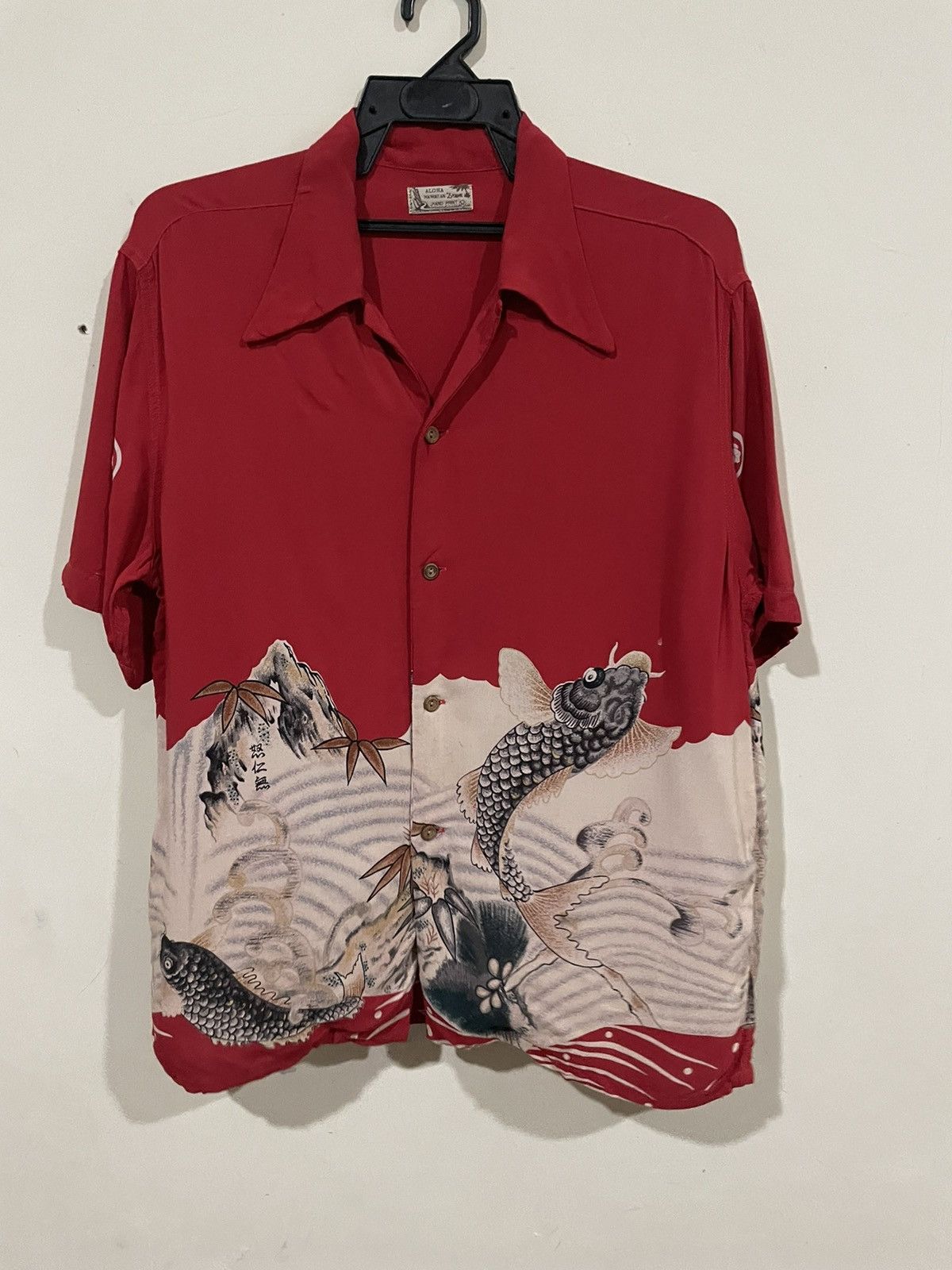Denime 💥Denime Flying Sugoi Fish Japan Traditional Art Shirts Size US M / EU 48-50 / 2 - 16 Thumbnail