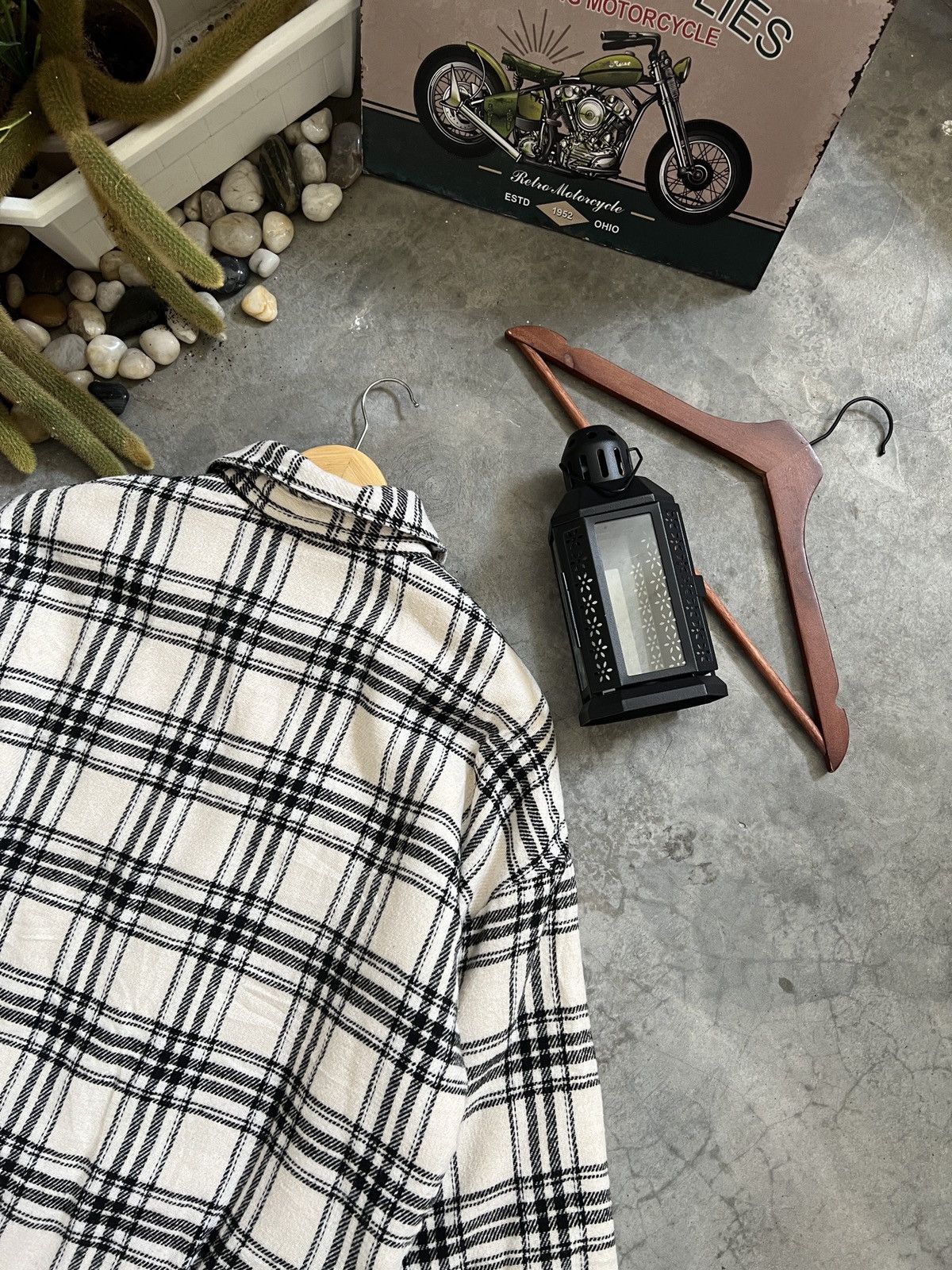 Japanese Brand × Vintage Vintage🖤 Plaid Flannel Sherpa Jacket Size US M / EU 48-50 / 2 - 17 Thumbnail