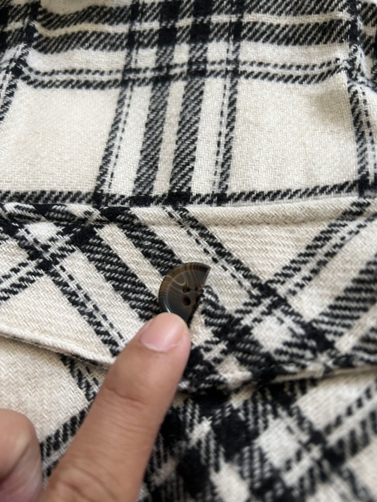 Japanese Brand × Vintage Vintage🖤 Plaid Flannel Sherpa Jacket Size US M / EU 48-50 / 2 - 14 Thumbnail