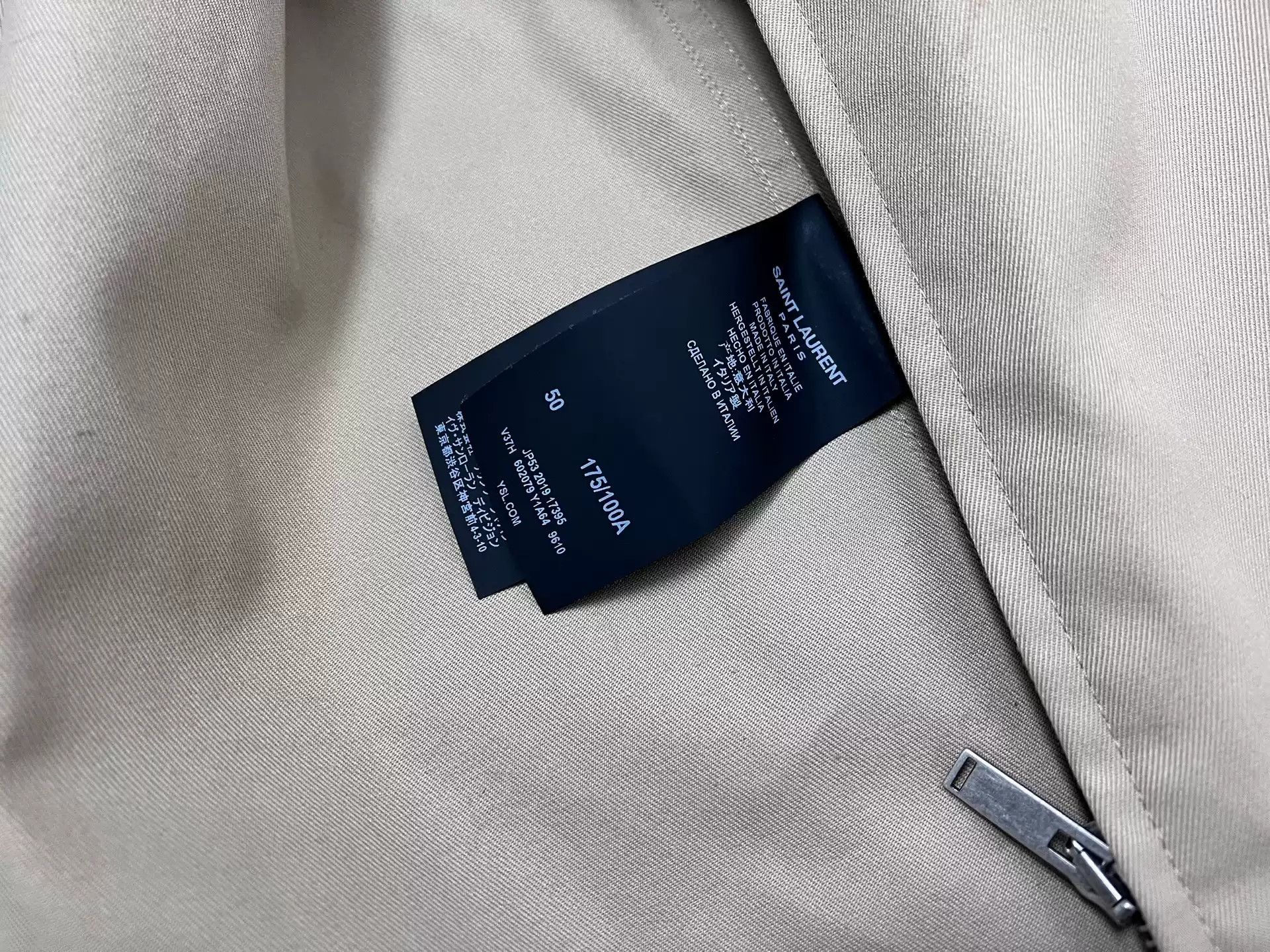 Saint Laurent 20Ss Zip Jacket Size 50