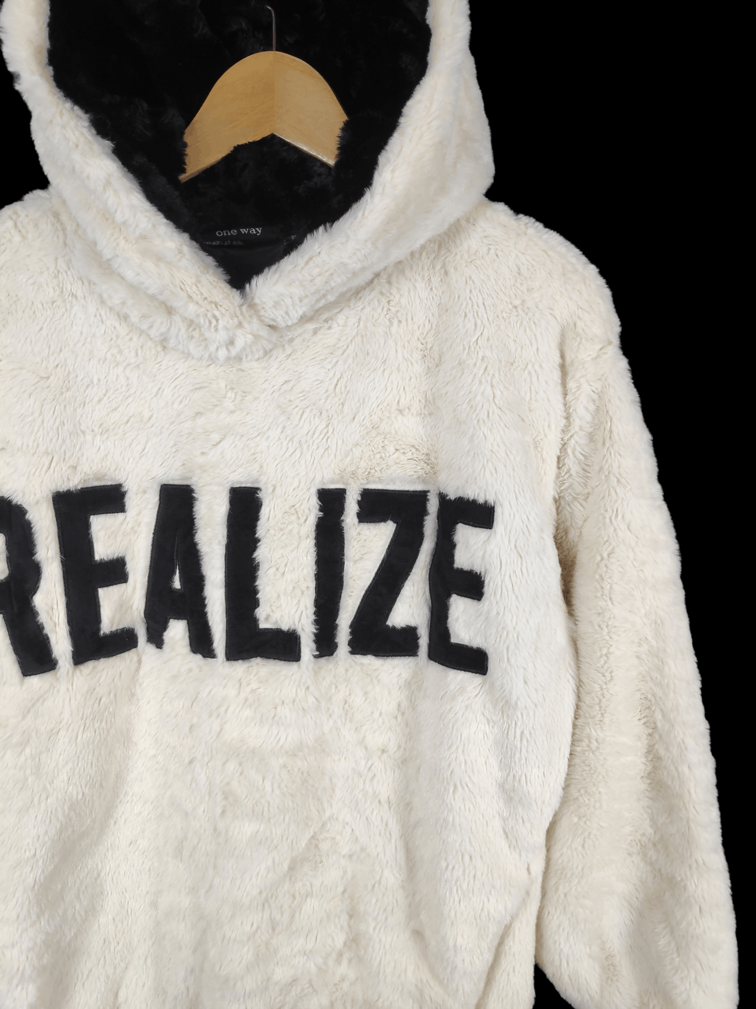 Japanese Brand × Vintage Vintage One Way Realize Fleece Japanese Hoodie Size US M / EU 48-50 / 2 - 2 Thumbnail