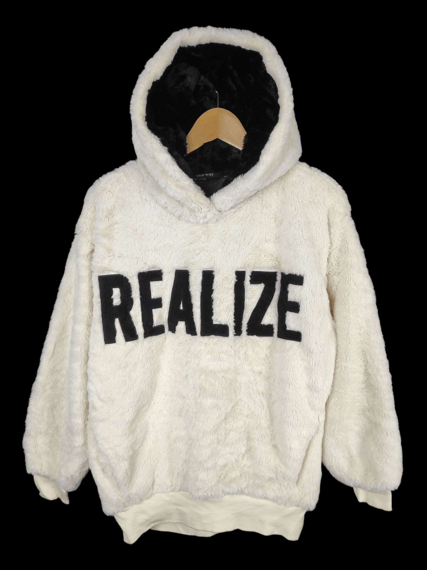 Vintage One Way Realize Fleece Japanese Hoodie