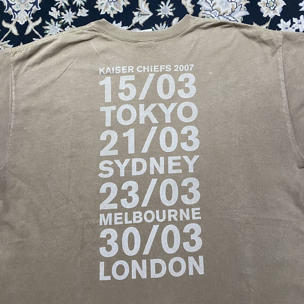 Band Tees Kaiser Chiefs Shirt Tour 2007 Size US L / EU 52-54 / 3 - 6 Thumbnail