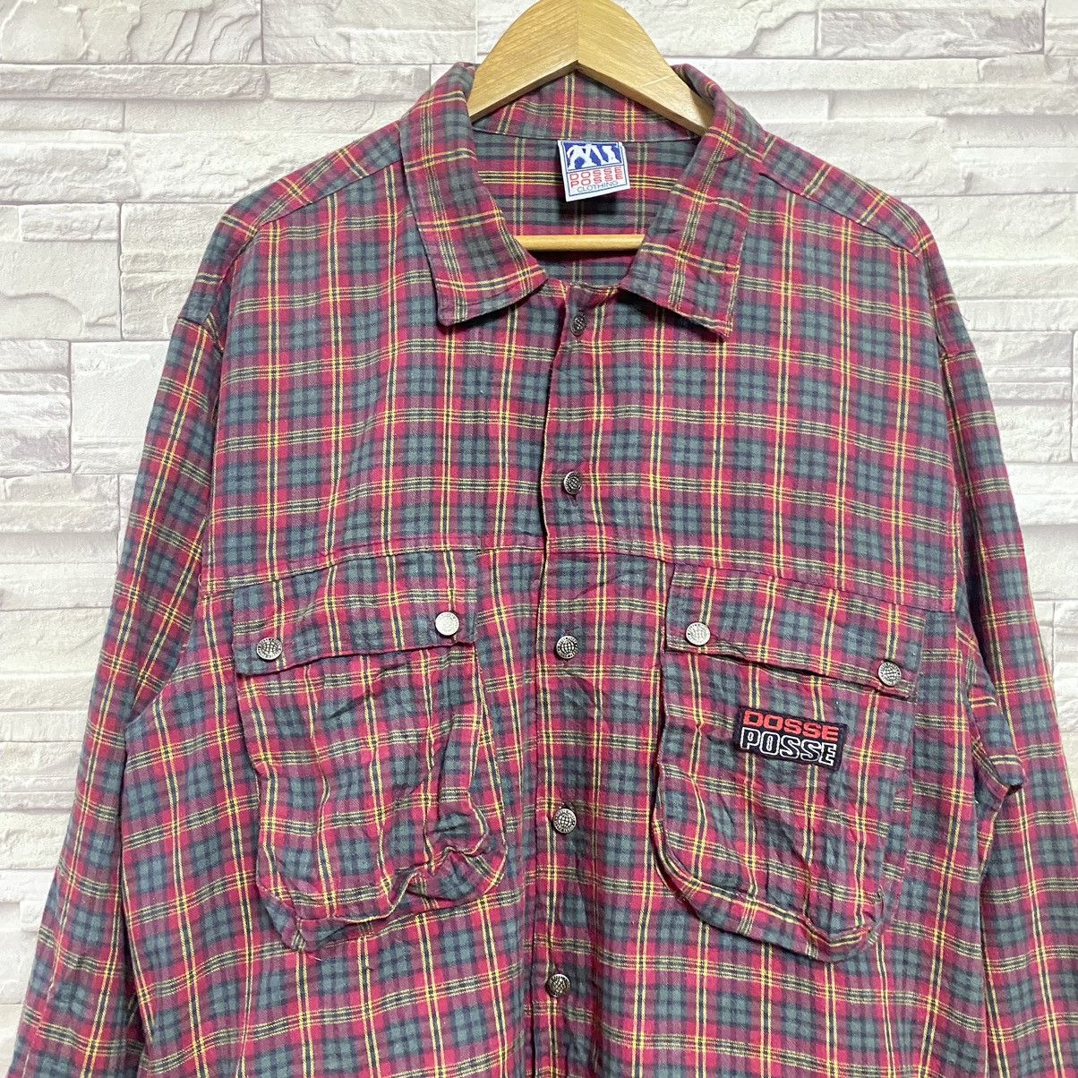 Vintage Vintage DOSSE POSSE Flannel Jacket Size US XL / EU 56 / 4 - 5 Thumbnail