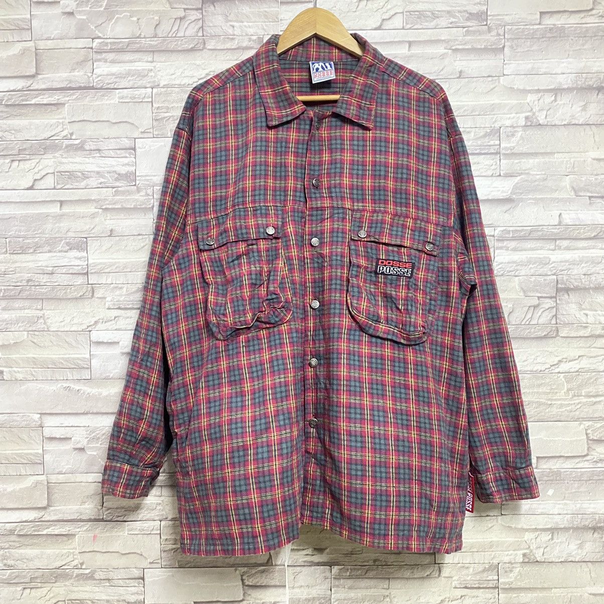 Vintage Vintage DOSSE POSSE Flannel Jacket Size US XL / EU 56 / 4 - 4 Thumbnail