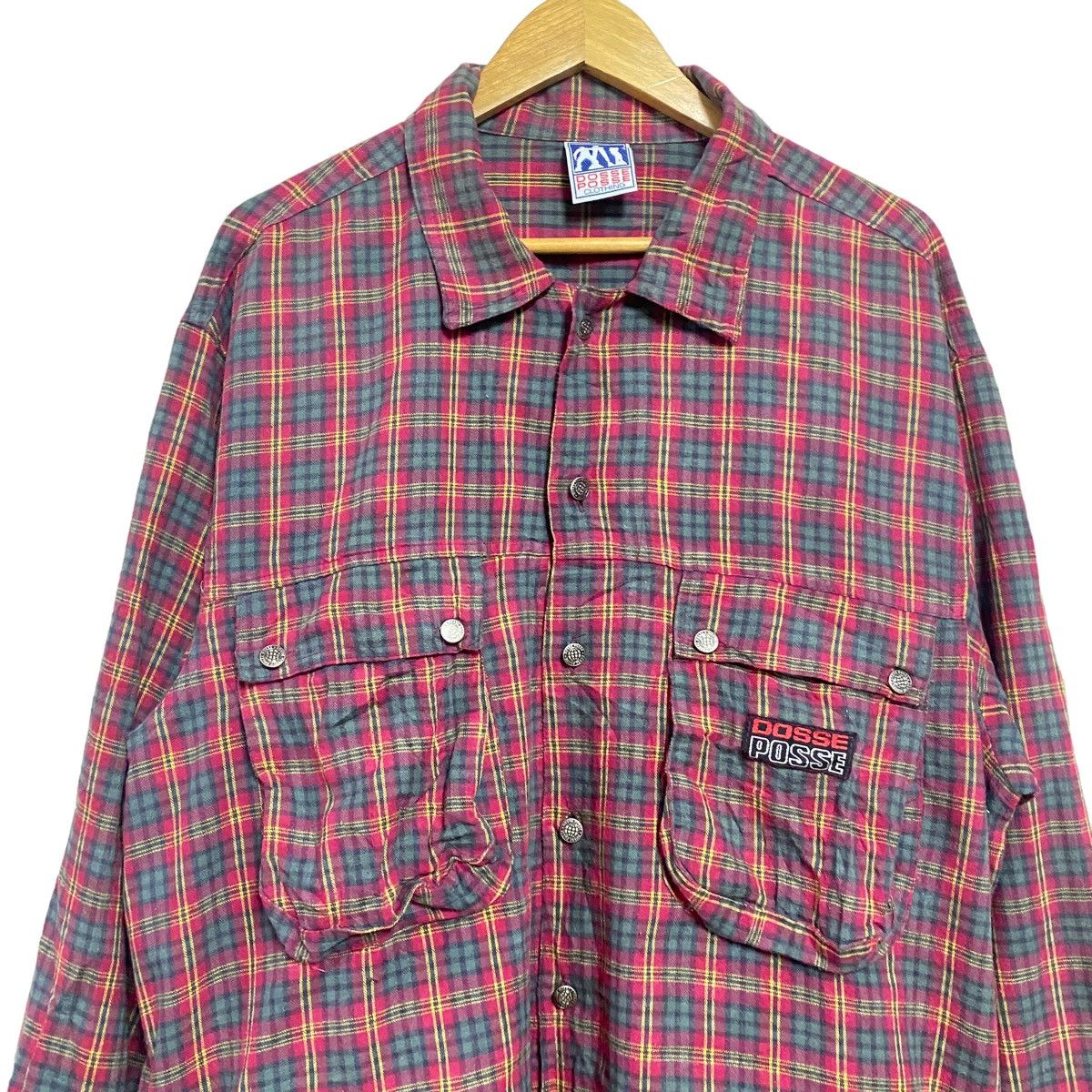 Vintage Vintage DOSSE POSSE Flannel Jacket Size US XL / EU 56 / 4 - 2 Thumbnail