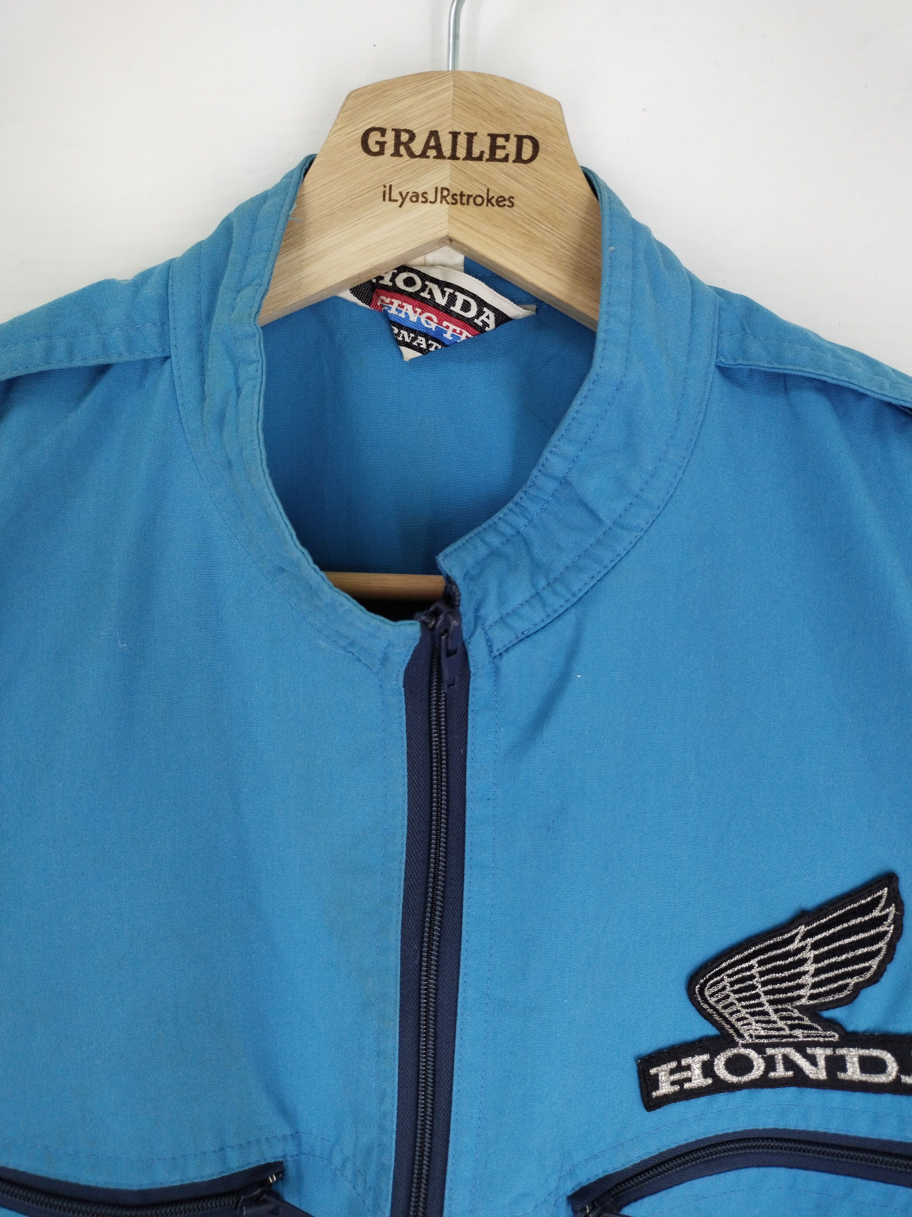 Honda × Vintage Vintage Honda Racing Team Overall Jacket Size US L / EU 52-54 / 3 - 4 Thumbnail