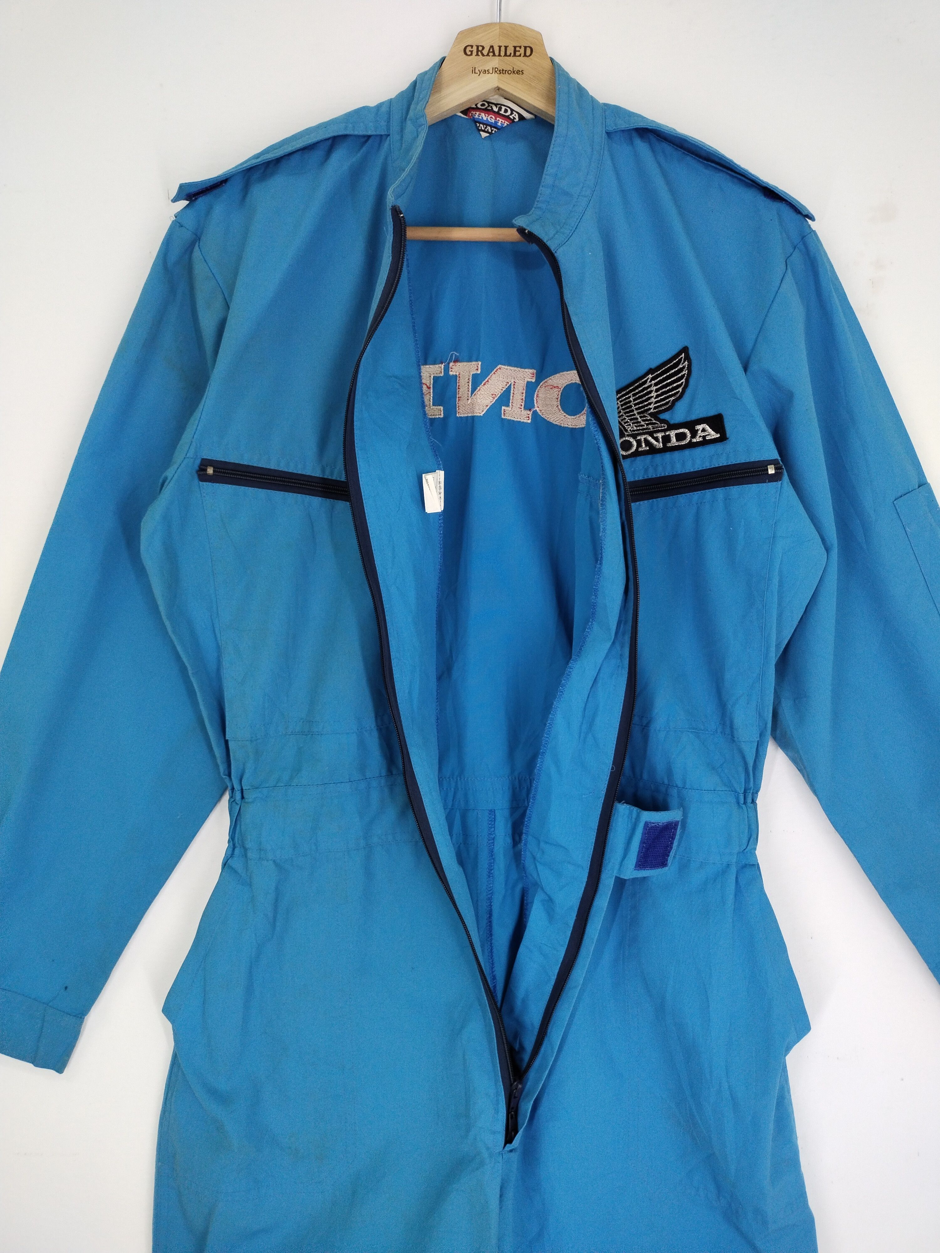 Honda × Vintage Vintage Honda Racing Team Overall Jacket Size US L / EU 52-54 / 3 - 8 Thumbnail