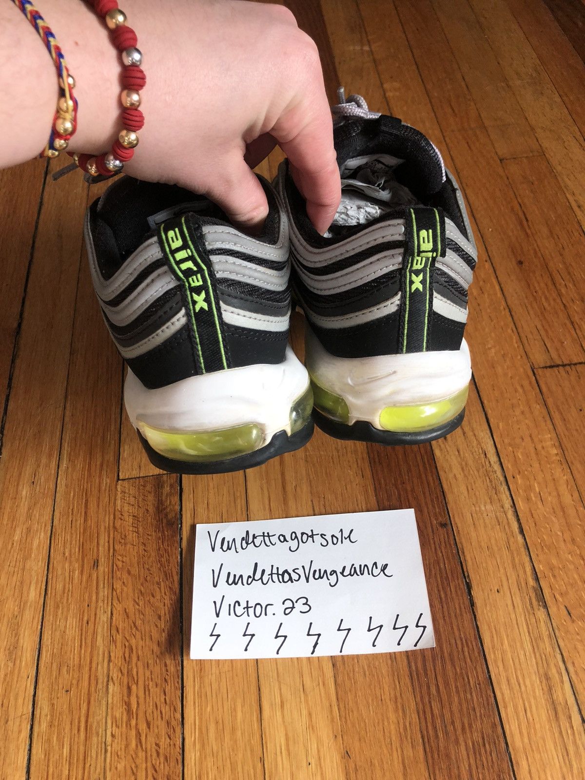 Nike Nike Air Max 97 OG Black Volt QS 2017 US9.5 Size US 9.5 / EU 42-43 - 5 Thumbnail