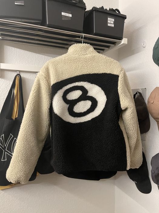 Stussy Stussy 8 Ball Reversible Sherpa Jacket | Grailed