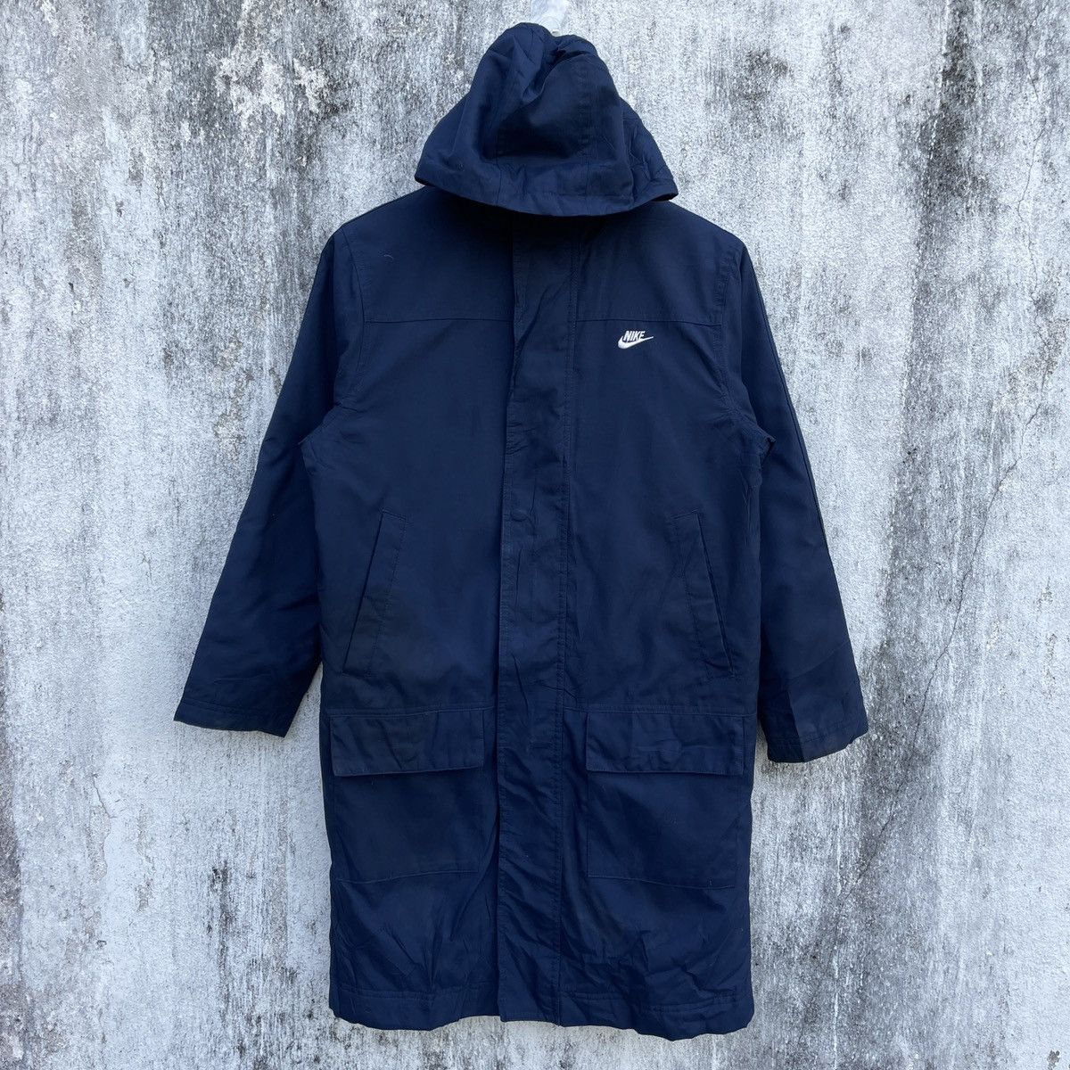 Nike Vintage Nike Embroidery Small Logo Long Jacket #R1944 Size US S / EU 44-46 / 1 - 1 Thumbnail