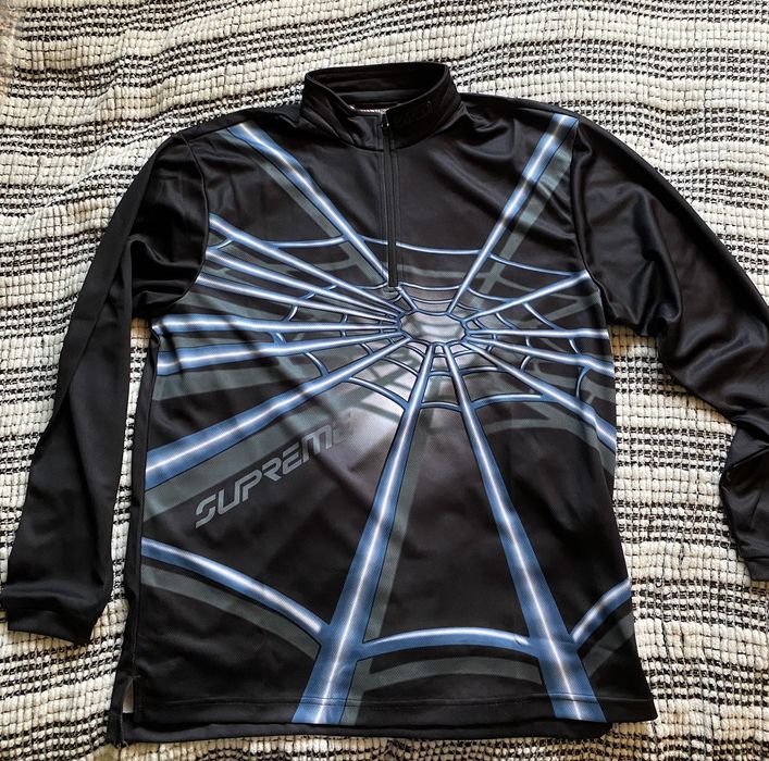 Supreme Supreme Spyder Web Half Zip pullover | Grailed