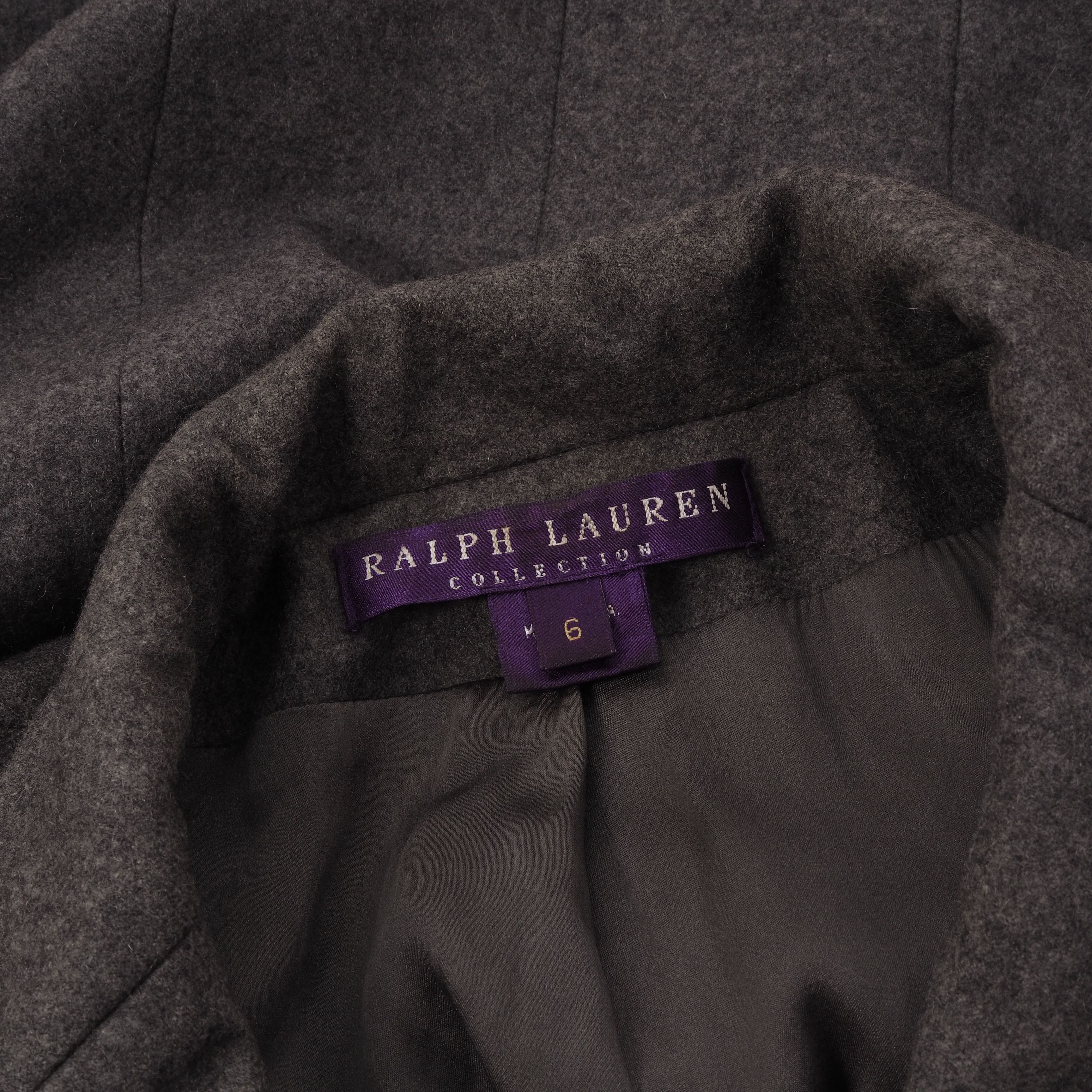 Ralph Lauren Purple Label Ralph Lauren Purple Label Gray Wool Cropped Blazer Size M / US 6-8 / IT 42-44 - 5 Thumbnail