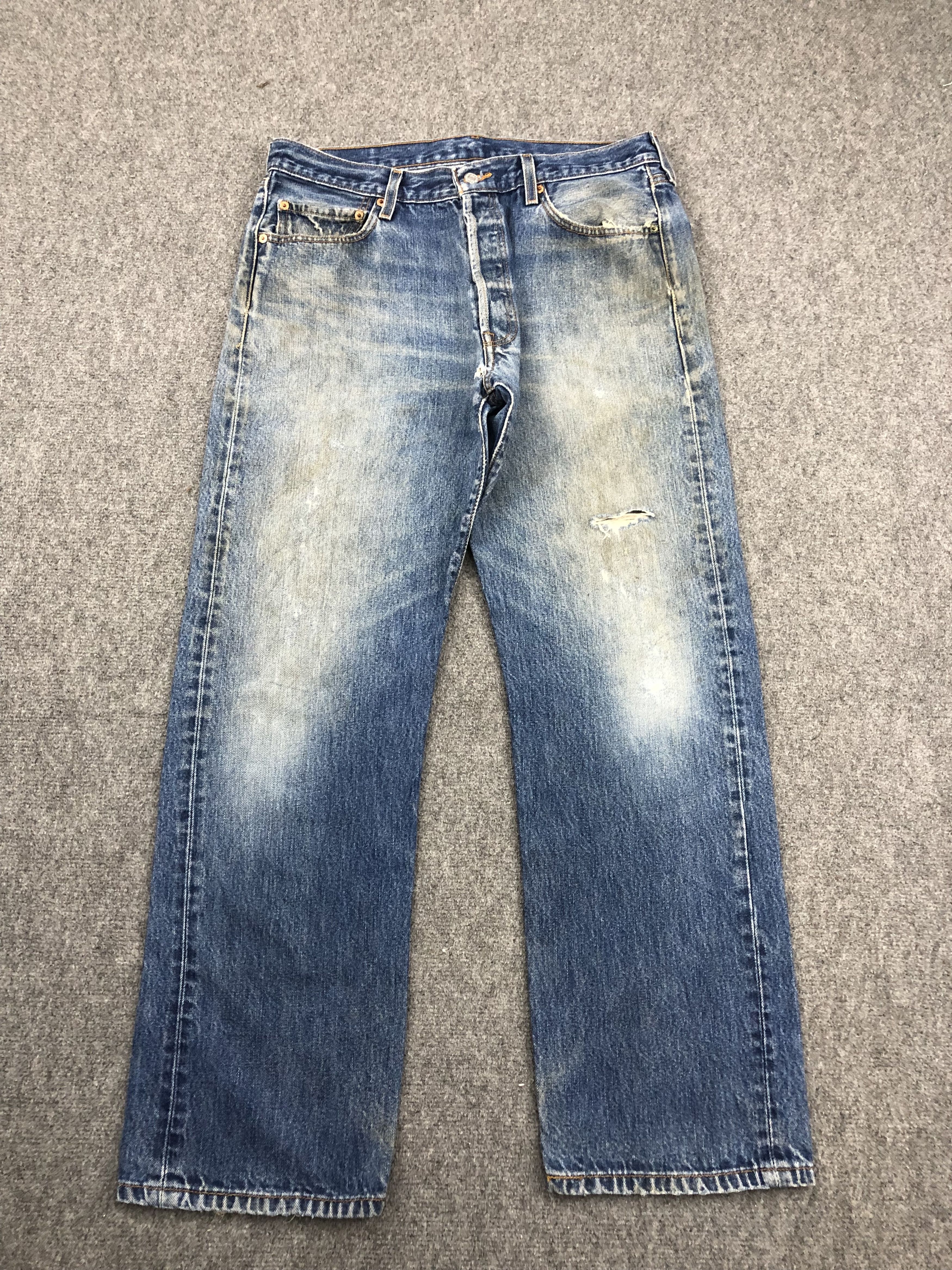 Vintage Levis 501 Blue Jeans 34x31 DPP0260