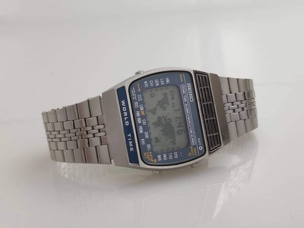 Vintage Rare Vintage Seiko World Time Digital Watch Ref. A239-502A ...