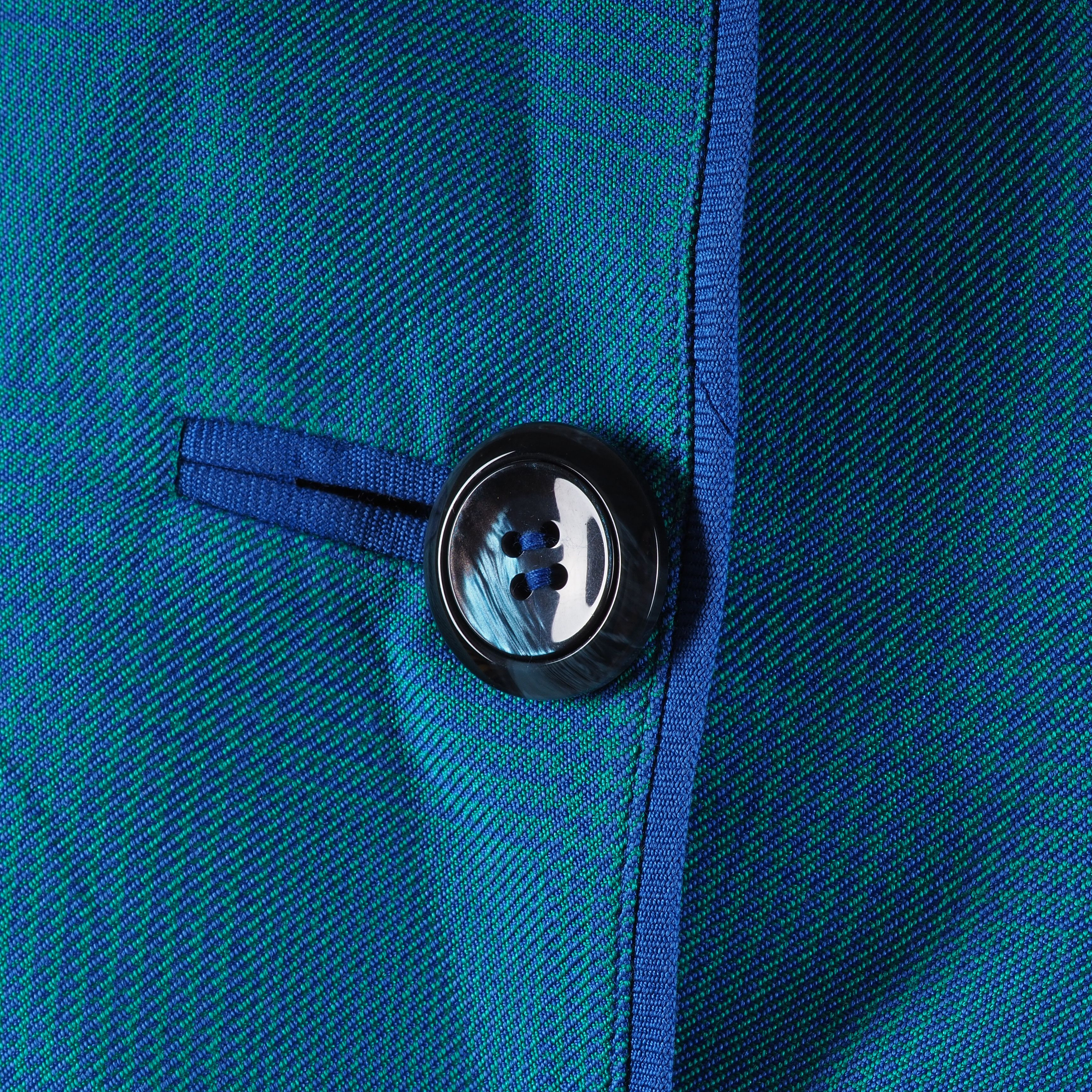 Thierry Mugler Thierry Mugler Vintage 80s Blue Structured Blazer Jacket Size XS / US 0-2 / IT 36-38 - 4 Thumbnail