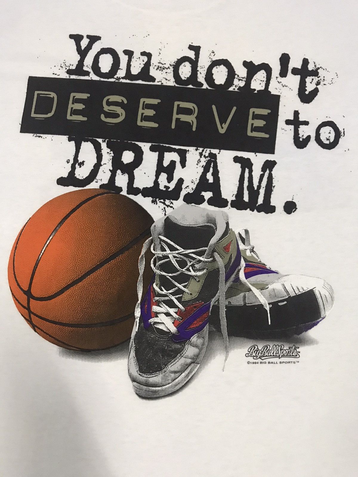 NBA × Vintage RARE VINTAGE 1994 BIG BALL SPORTS TEE Size US L / EU 52-54 / 3 - 4 Thumbnail