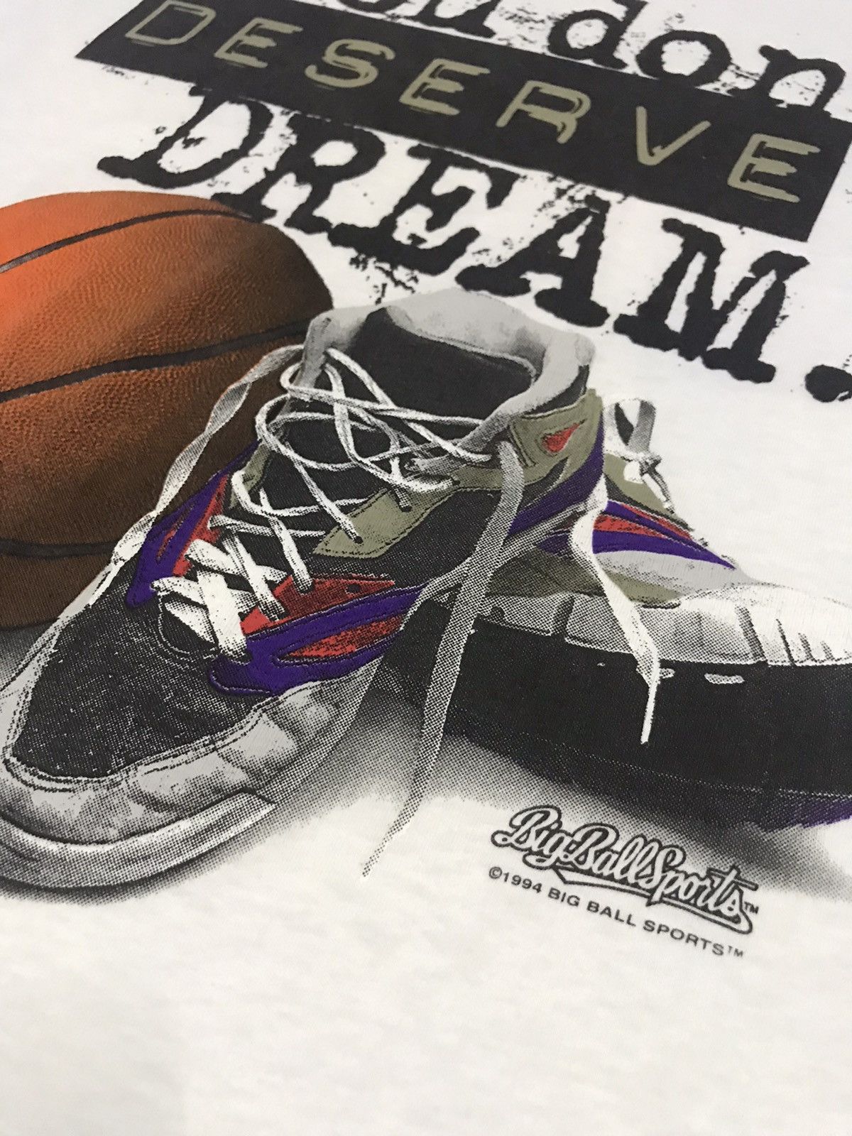 NBA × Vintage RARE VINTAGE 1994 BIG BALL SPORTS TEE Size US L / EU 52-54 / 3 - 6 Thumbnail