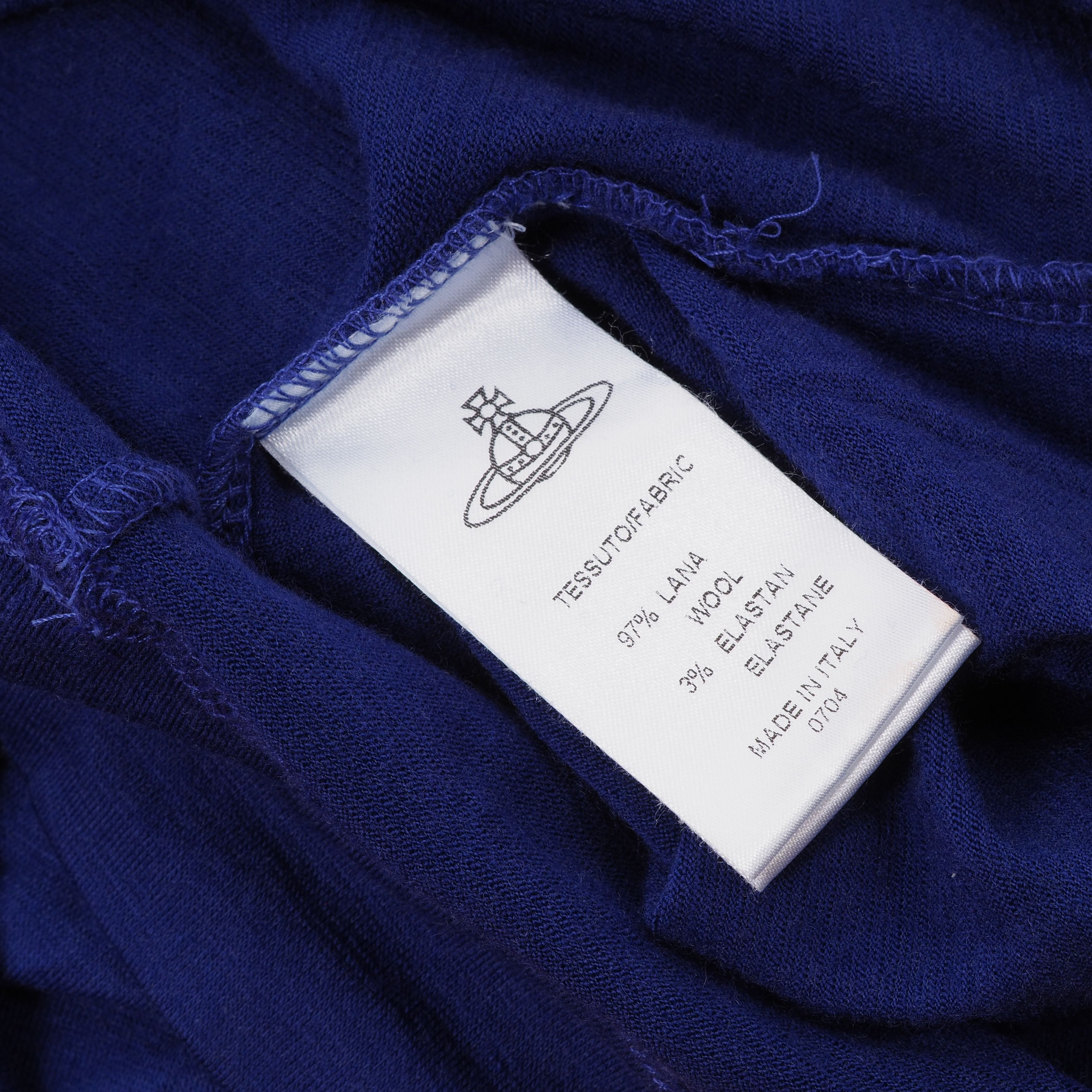 Vivienne Westwood Vivienne Westwood Anglomania Vintage Draped Wool Mini Dress Size S / US 4 / IT 40 - 6 Thumbnail