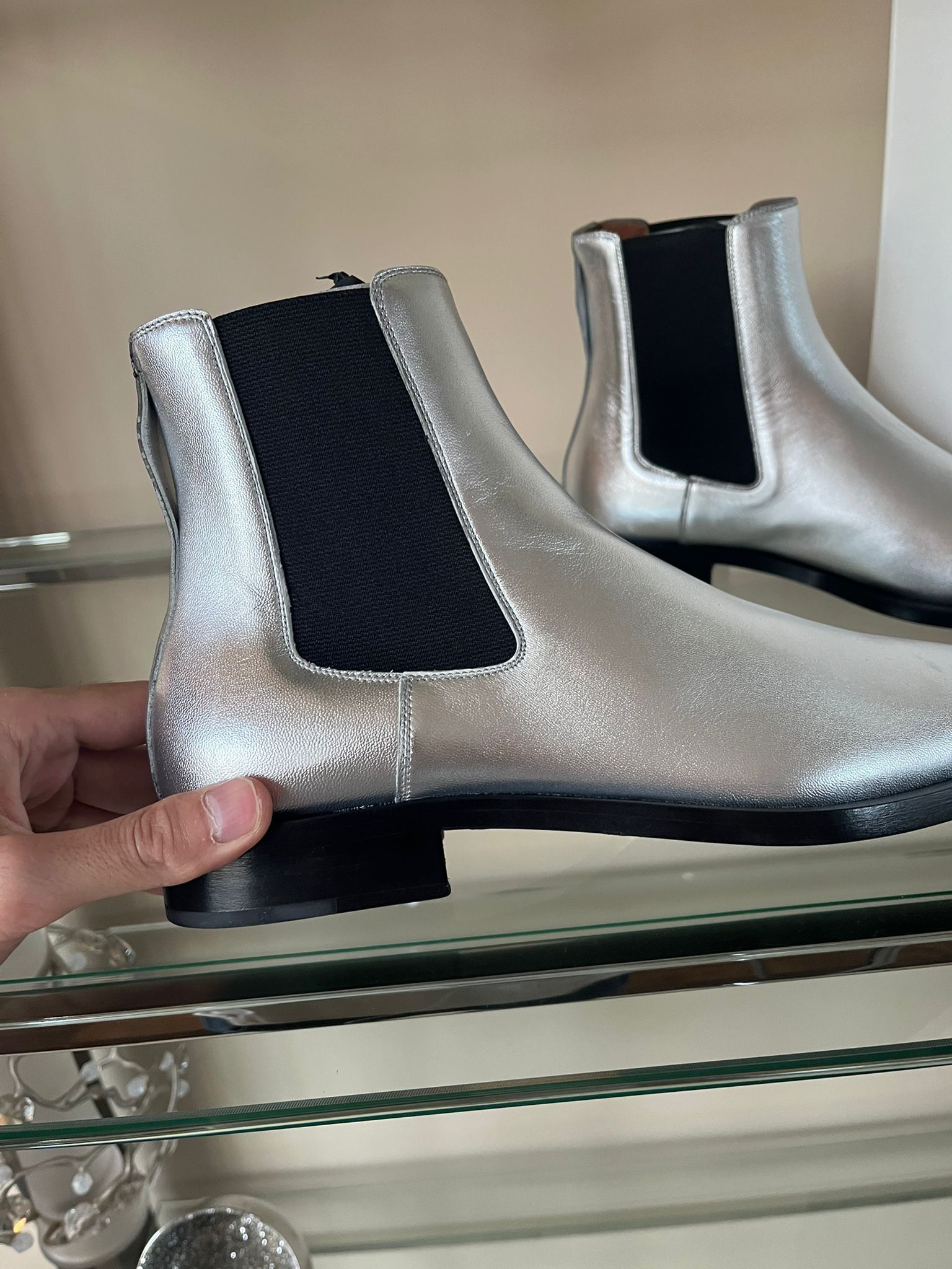 Givenchy Chelsea Boots in Silver Size US 8 / EU 41 - 5 Thumbnail