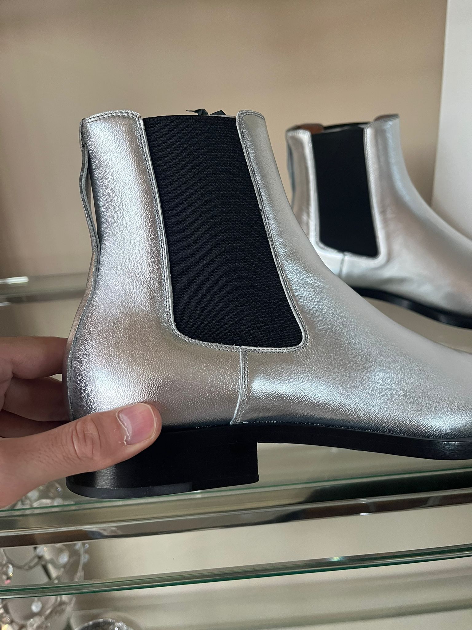 Givenchy Chelsea Boots in Silver Size US 8 / EU 41 - 7 Thumbnail