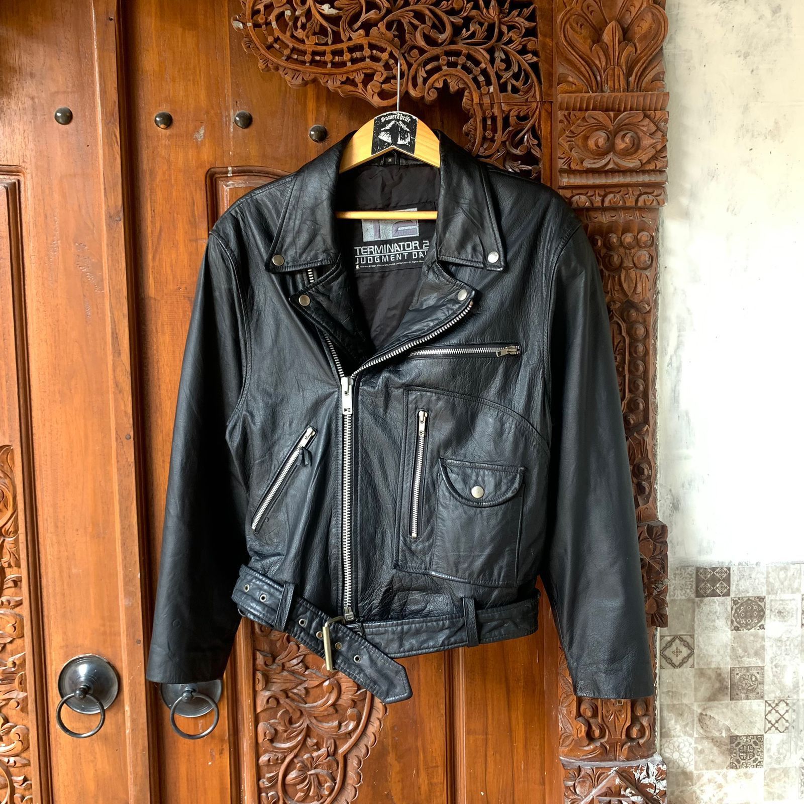 Vtg Terminator leather Jacket
