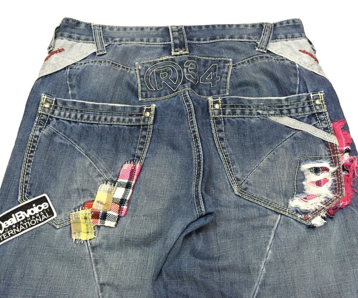 If Six Was Nine × Japanese Brand Rare Design Vintage Brand RealBvoice Distressed Jeans 1990s Size US 32 / EU 48 - 4 Thumbnail