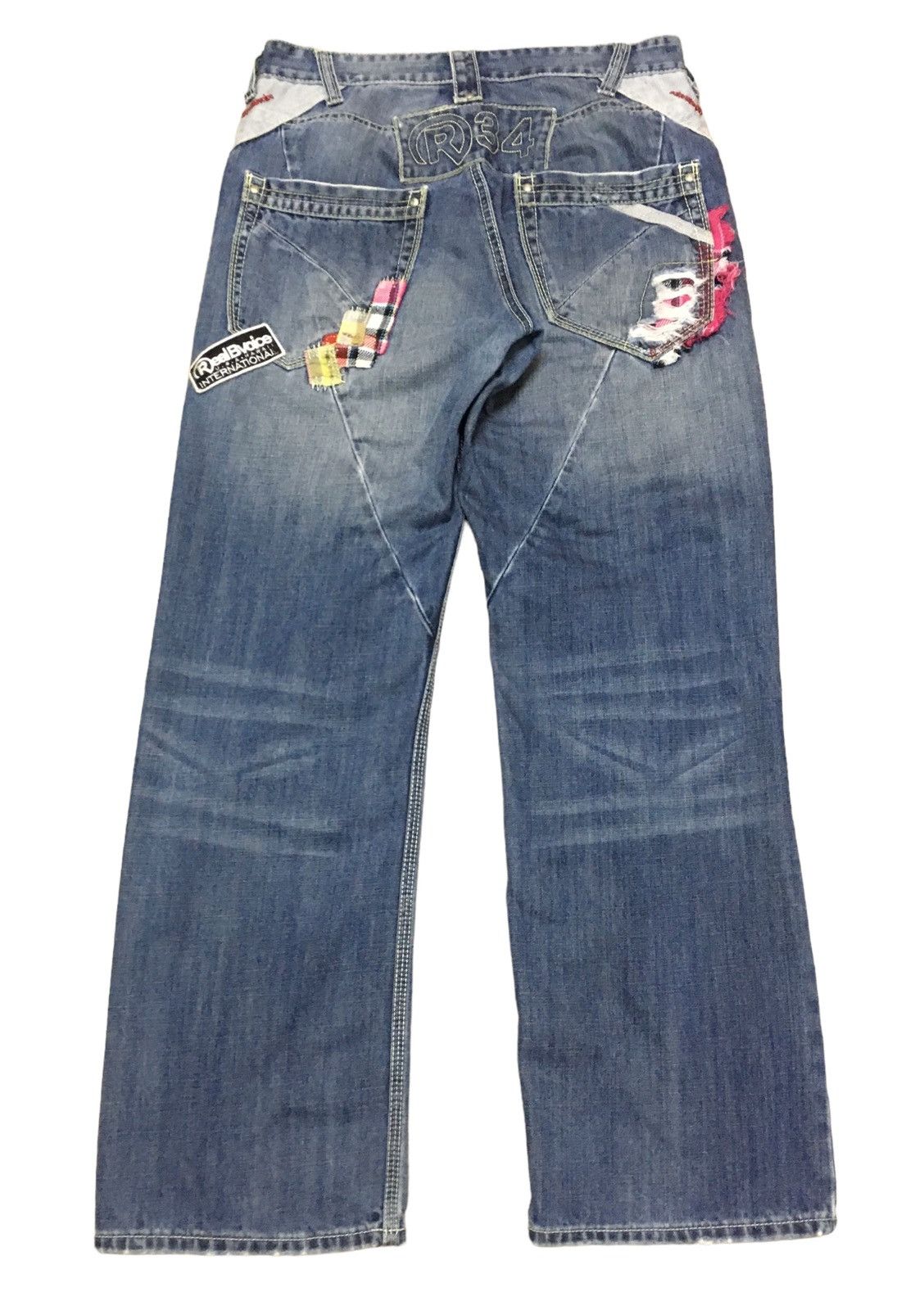 If Six Was Nine × Japanese Brand Rare Design Vintage Brand RealBvoice Distressed Jeans 1990s Size US 32 / EU 48 - 2 Thumbnail