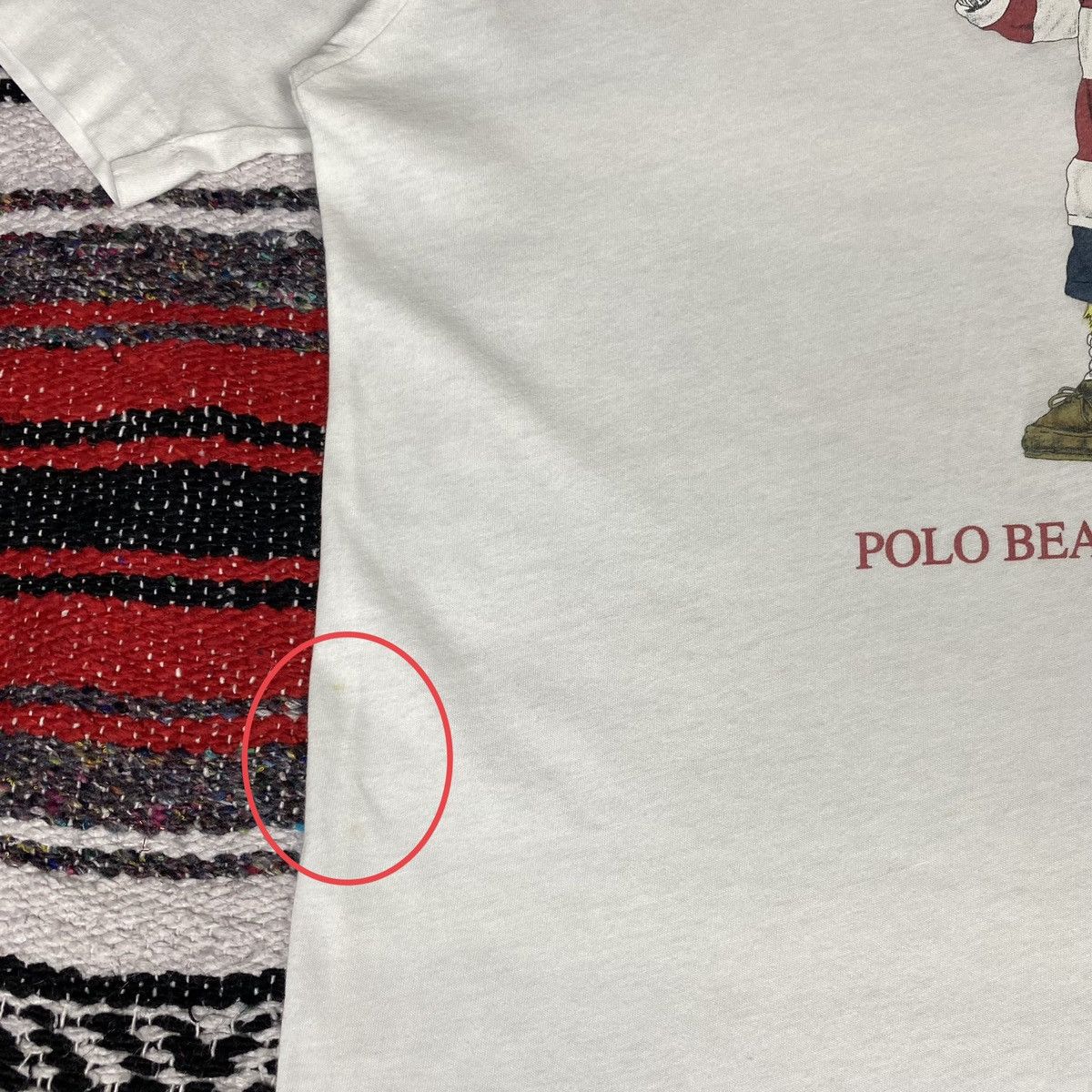 Polo Ralph Lauren 💥Distressed💥90s Vintage Polo Bear By Ralph Lauren Shirt Size US M / EU 48-50 / 2 - 12 Thumbnail