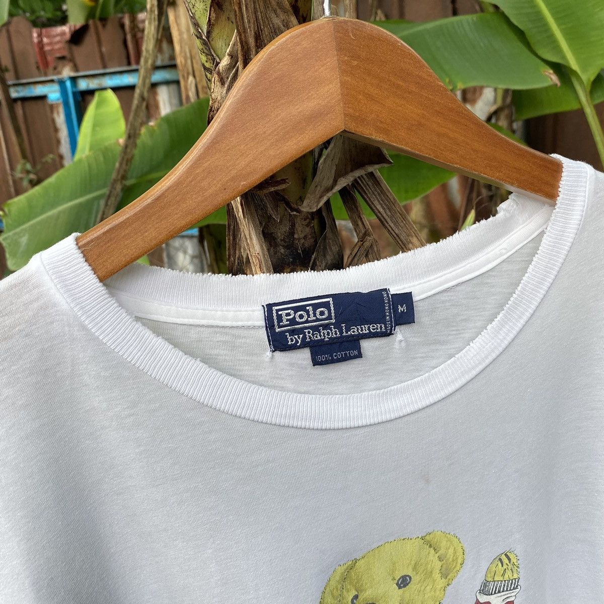 Polo Ralph Lauren 💥Distressed💥90s Vintage Polo Bear By Ralph Lauren Shirt Size US M / EU 48-50 / 2 - 7 Thumbnail