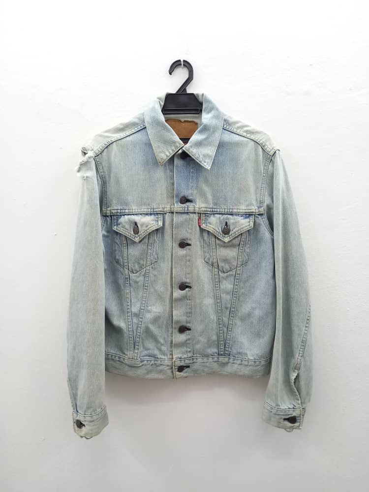 Edition Japan Levi's Big E Distressed Denim Jacket Size US S / EU 44-46 / 1 - 1 Thumbnail