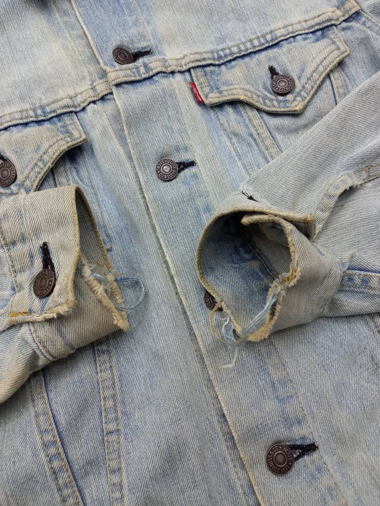 Edition Japan Levi's Big E Distressed Denim Jacket Size US S / EU 44-46 / 1 - 5 Thumbnail
